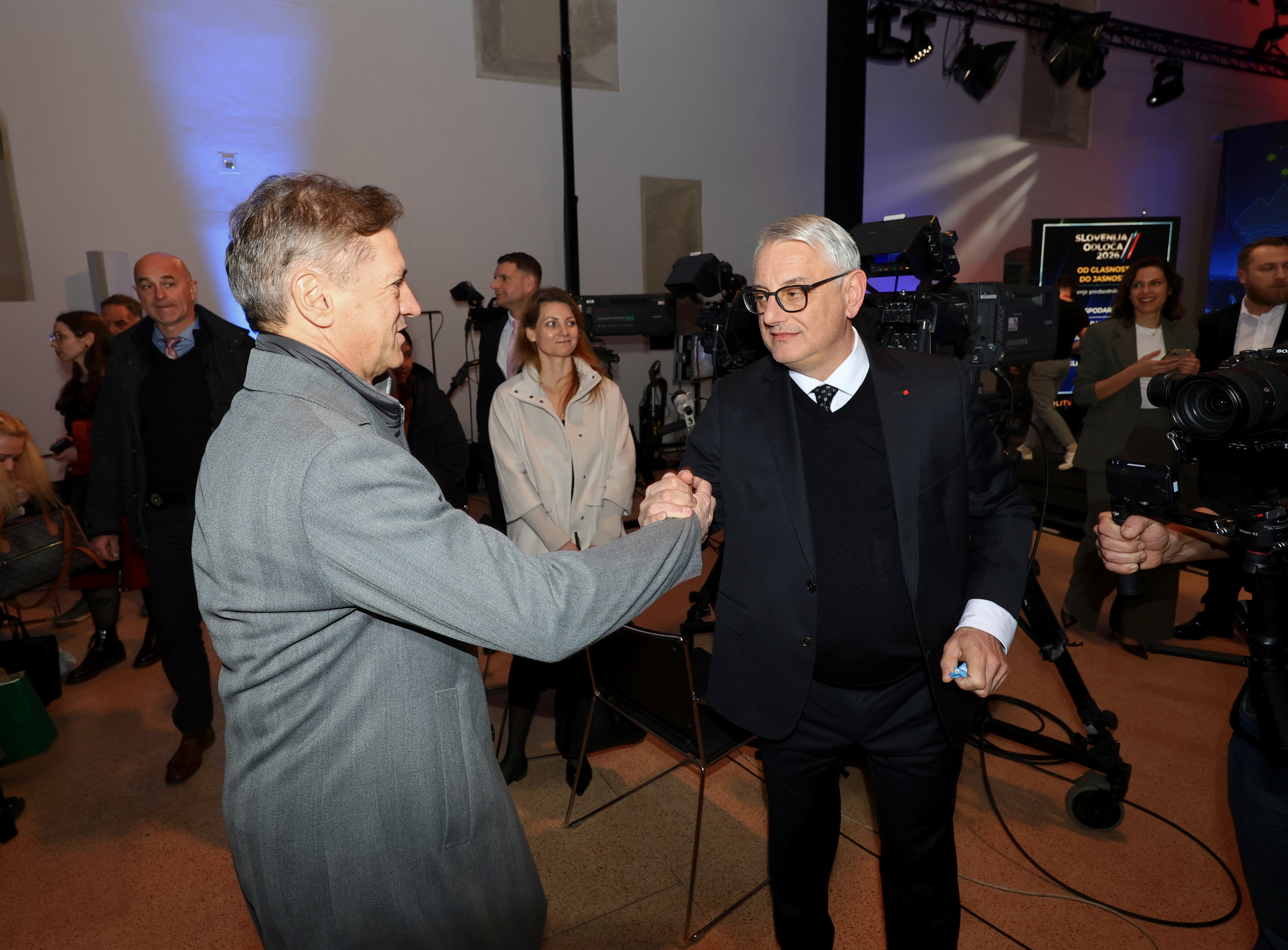 Robert Golob in Matjaž Han