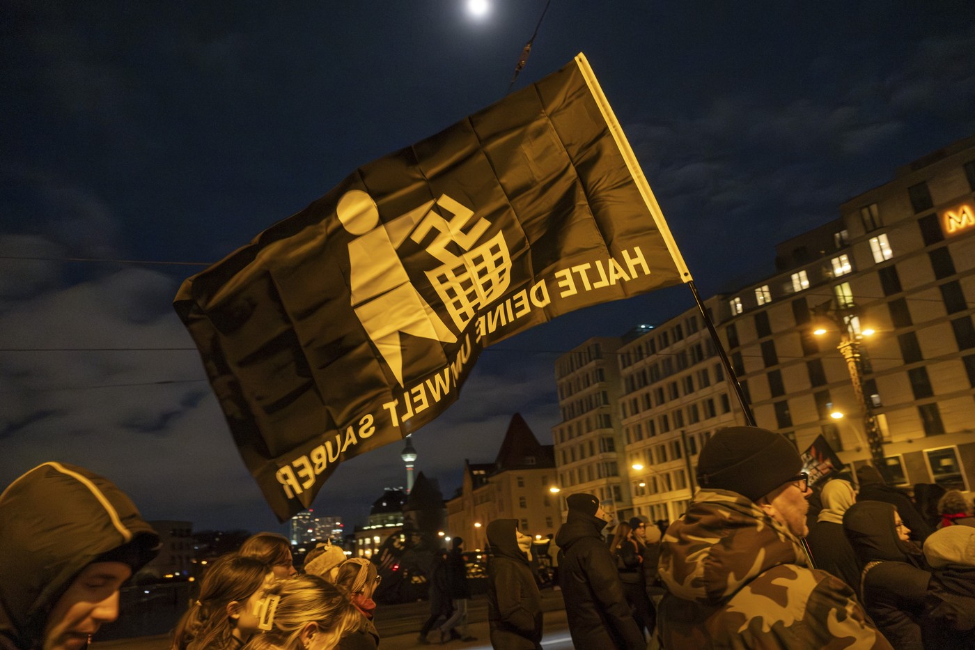 Protest proti AfD v Berlinu, januar 2024