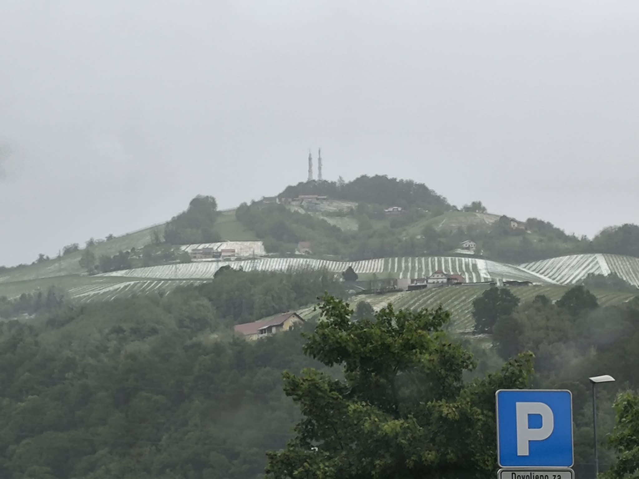 Toča v Krškem