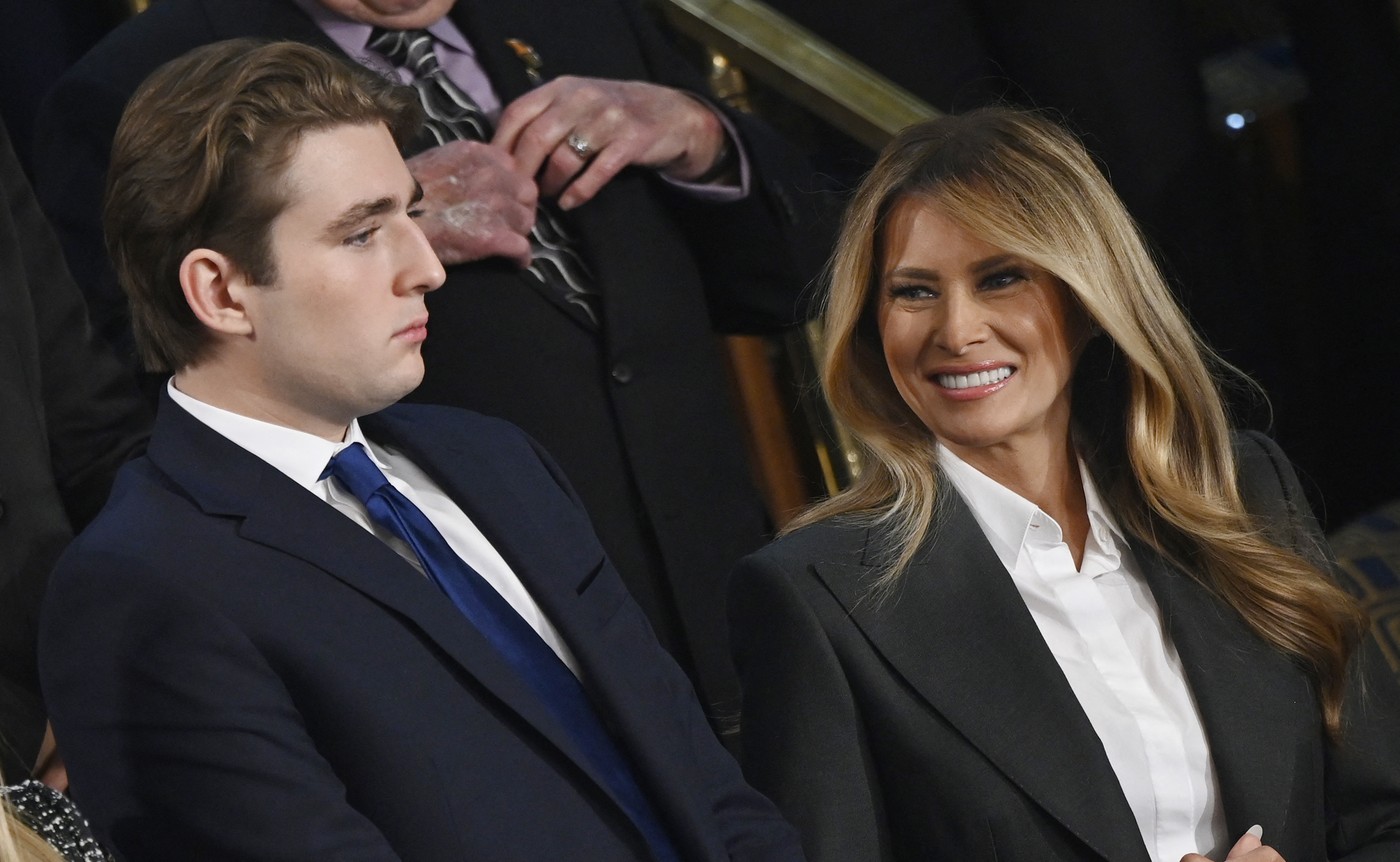 Melania Trump in Barron