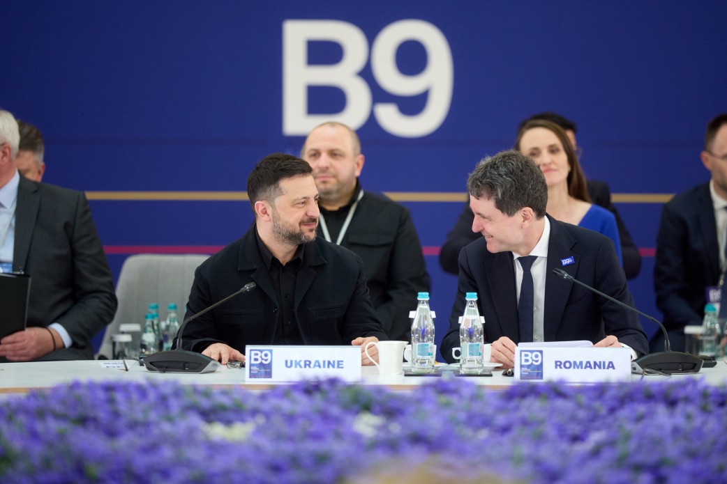 Ukrajinski predsednik Volodimir Zelenski v Bukarešti