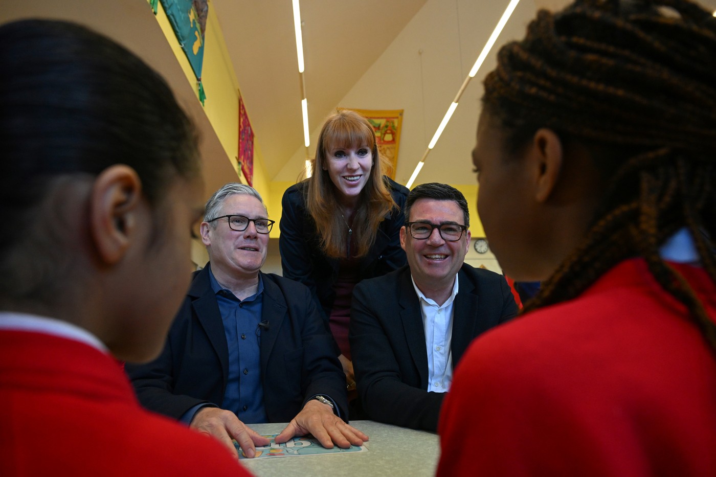 Keir Starmer, Angela Rayner in Andy Burnham