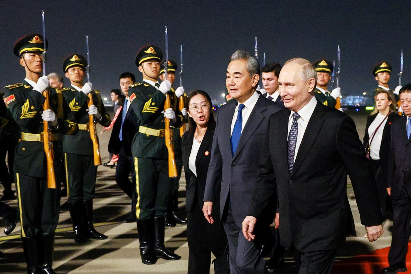 Sprejem ruskega predsednika Vladimirja Putina v Pekingu