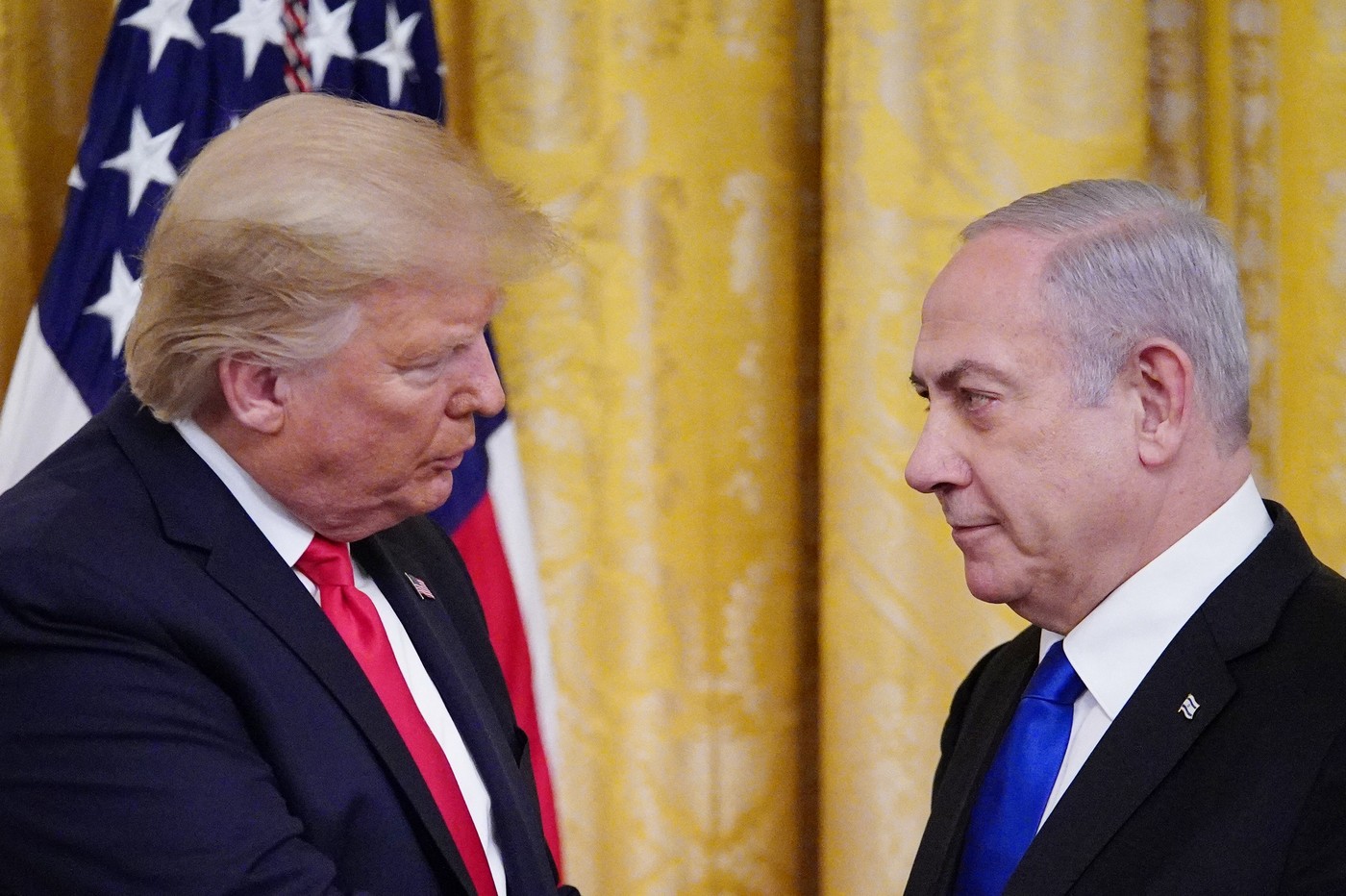 Donald Trump in Benjamin Netanjahu
