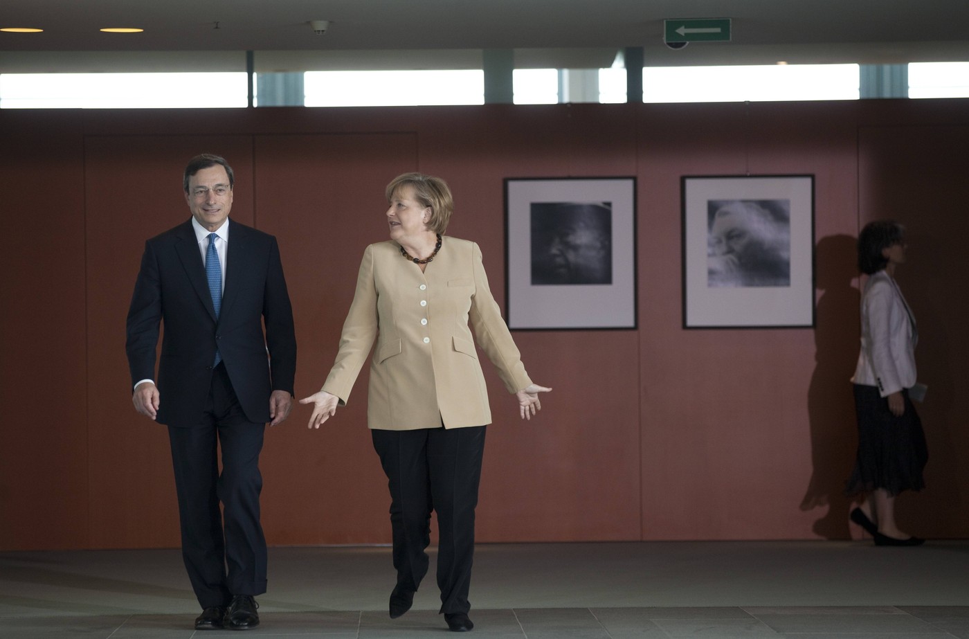 Angela Merkel in Mario Draghi