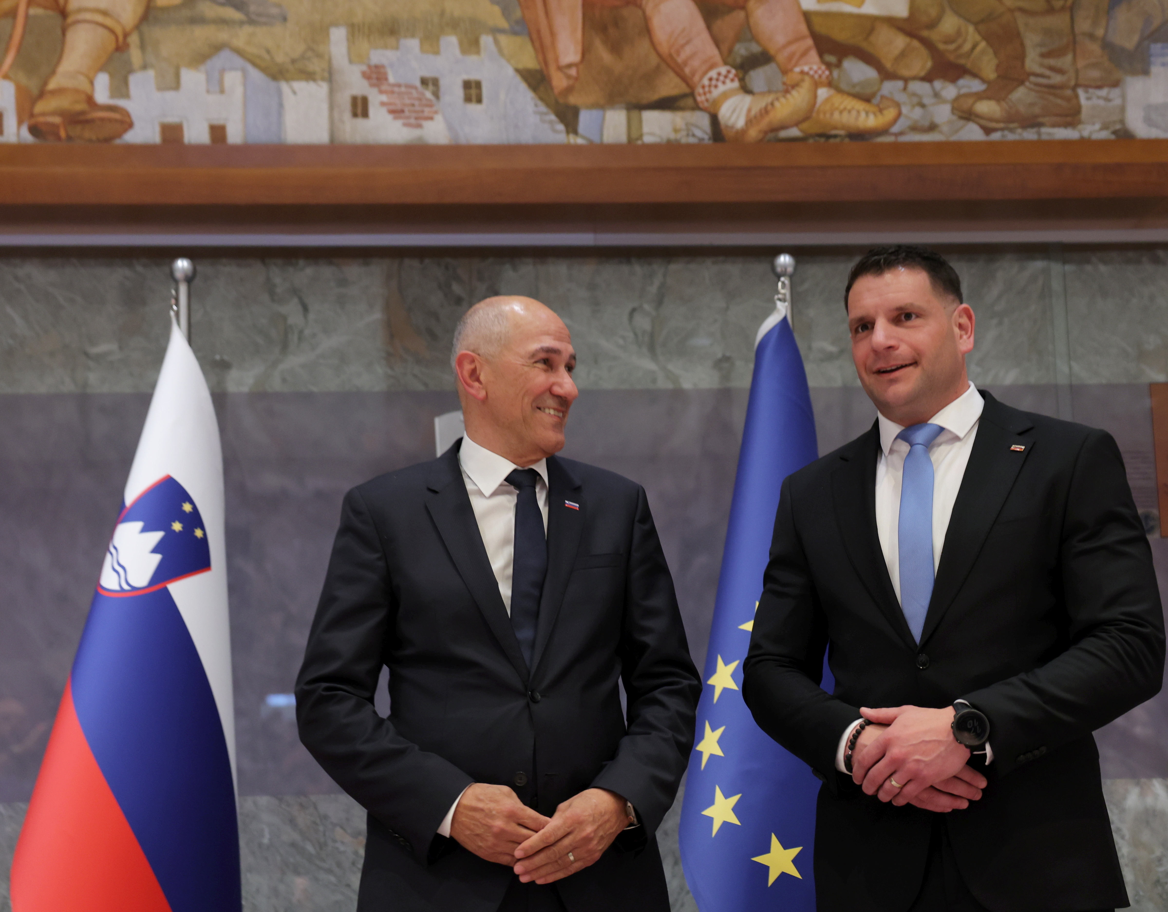 Zoran Stevanović in Janez Janša
