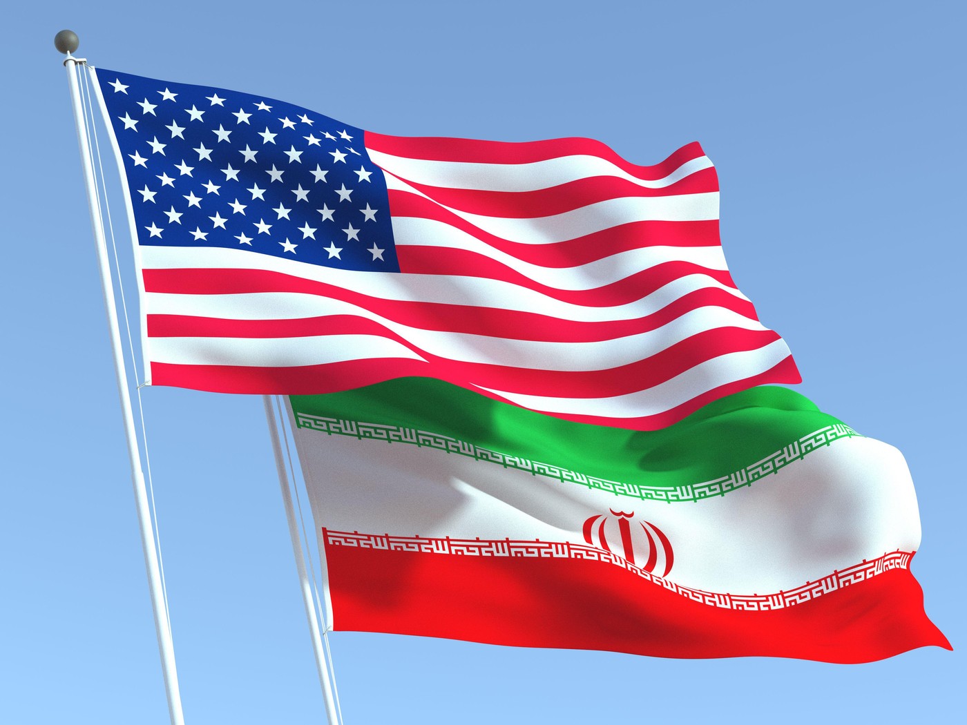 Iranska in ameriška zastava
