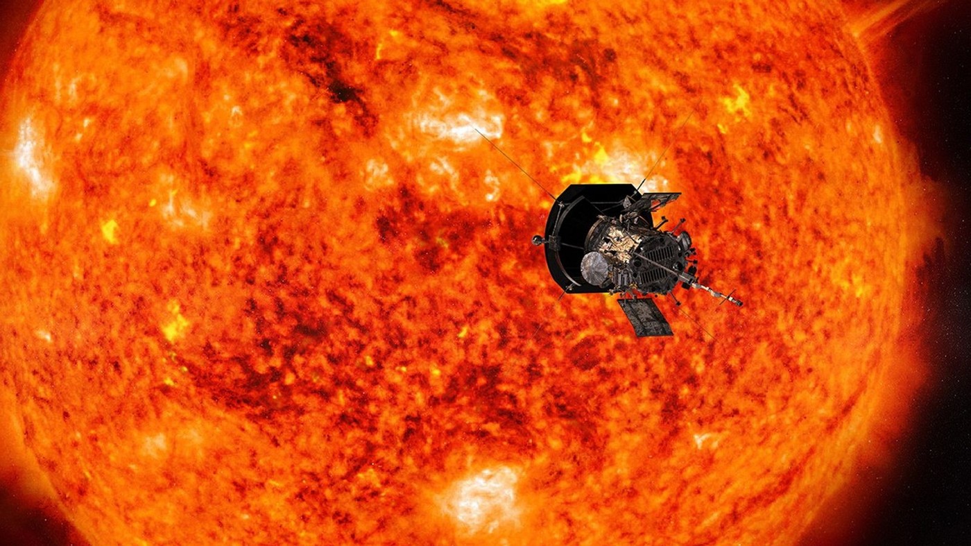 upodobitev sonde Parker v Sončevi atmosferi
