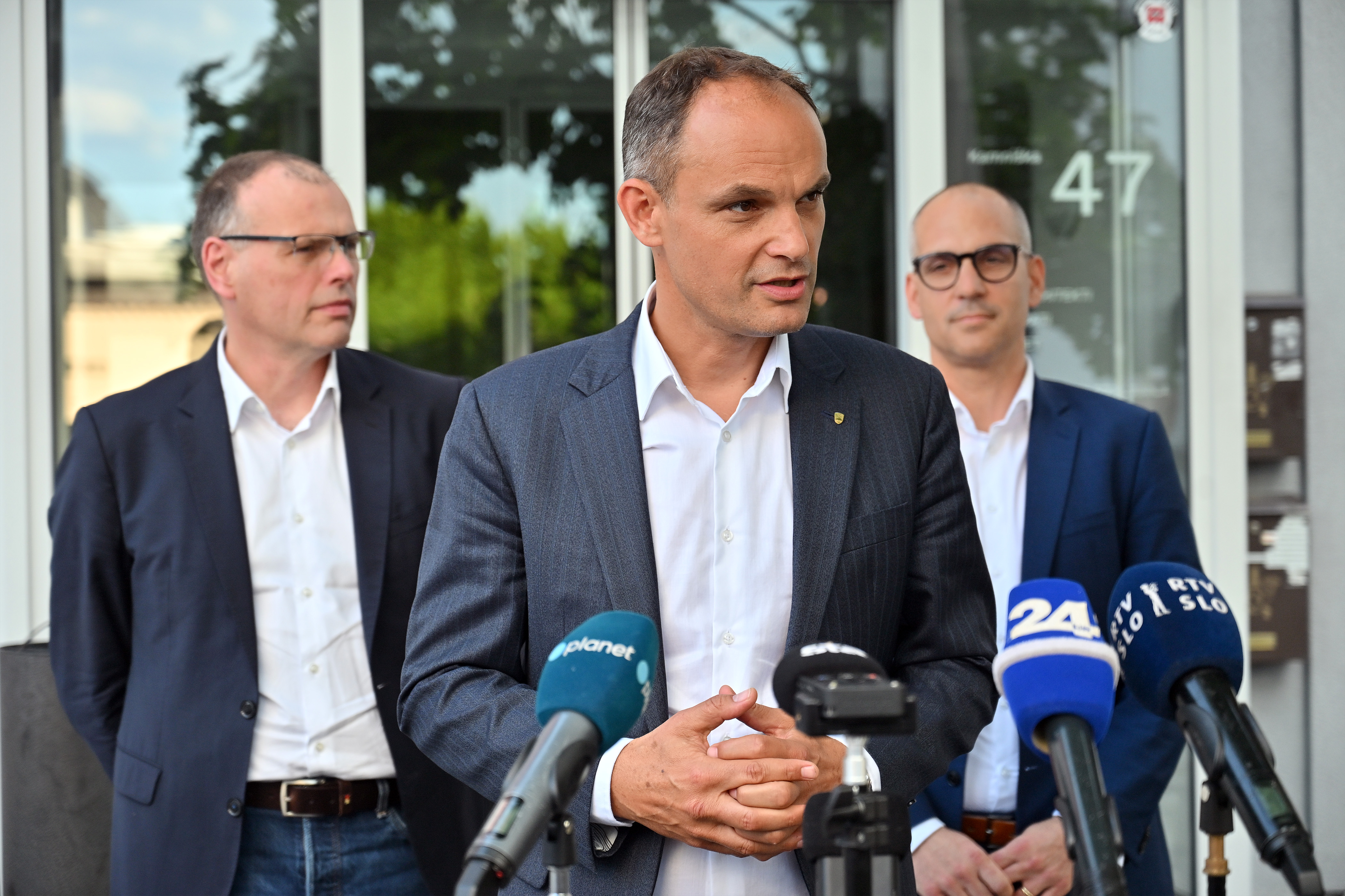 Anže Logar, Tadej Ostrc, Mihael Zupančič