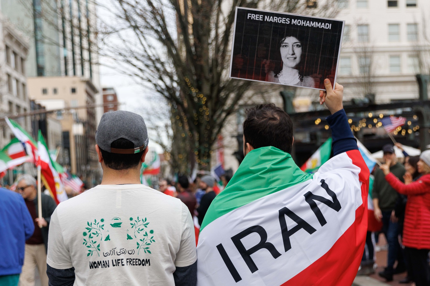 Protest proti iranskim oblastem