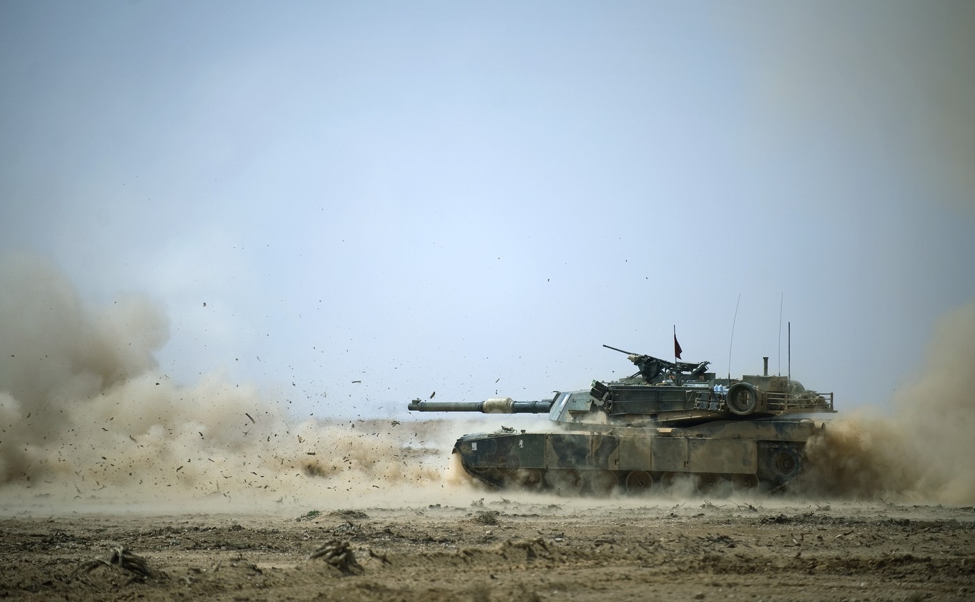 Ameriški tank blizu območja, kjer sta pogrešana dva ameriška vojaka