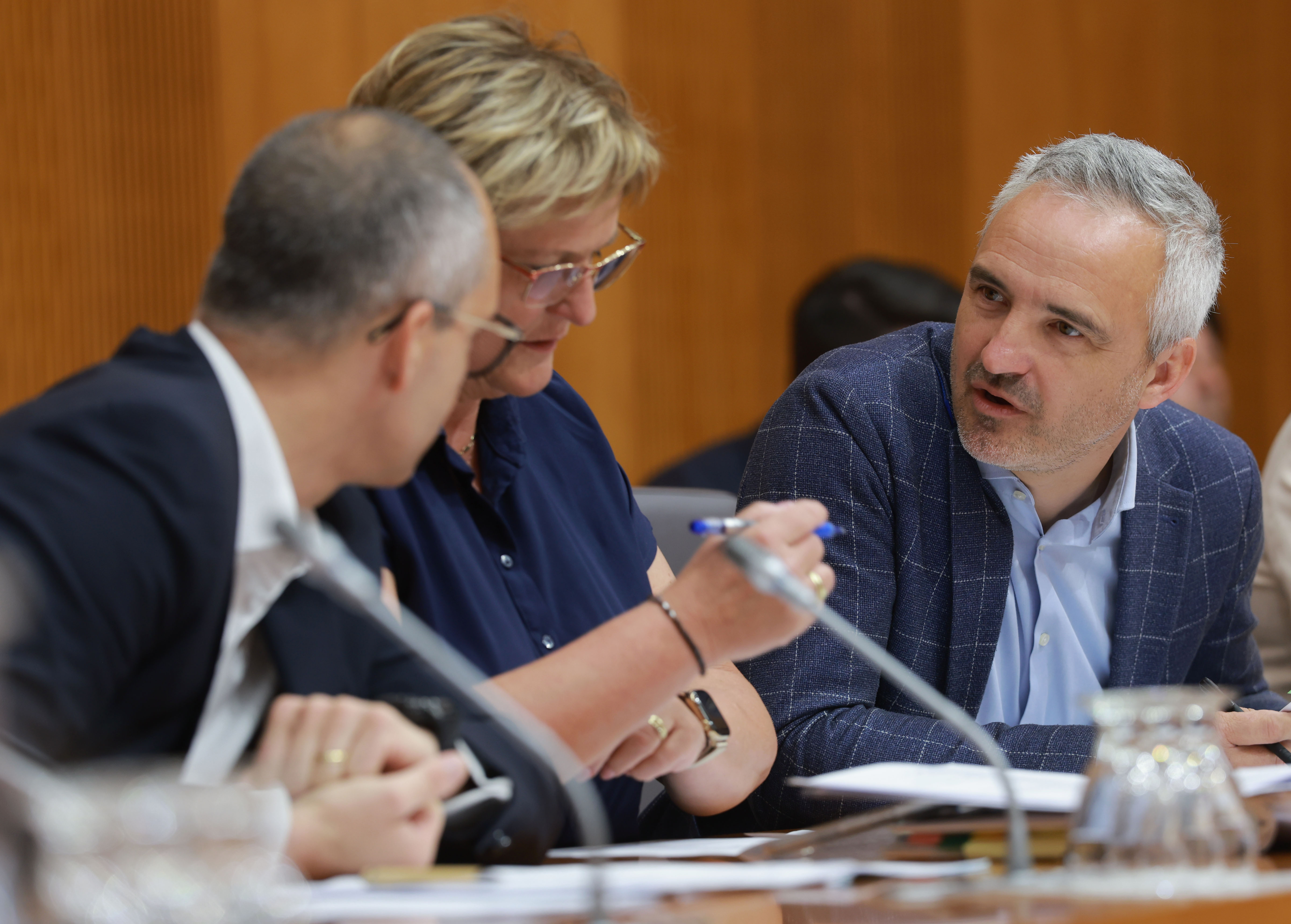 Tadej Ostrc, Jelka Godec in Janez Cigler Kralj