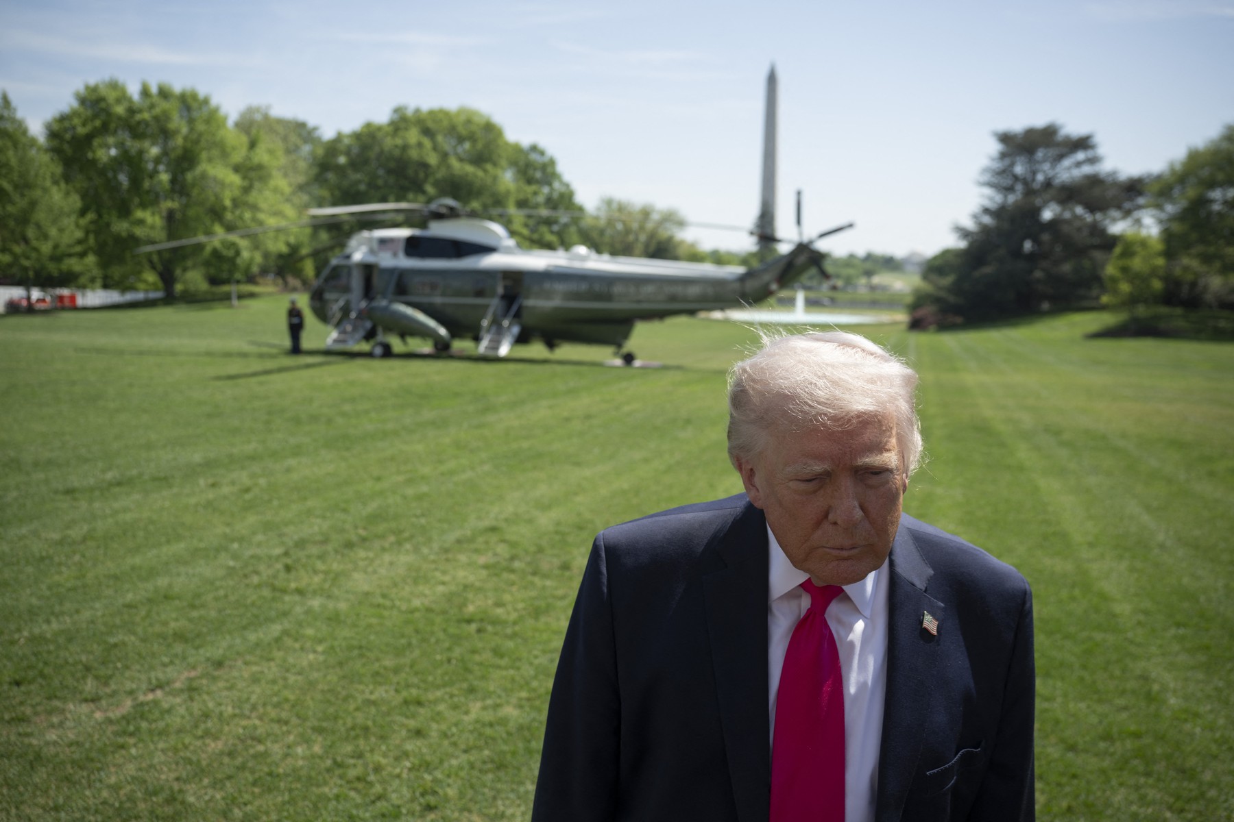 WASHINGTON DC, UNITED STATES - APRIL 16 : United States President Donald Trump