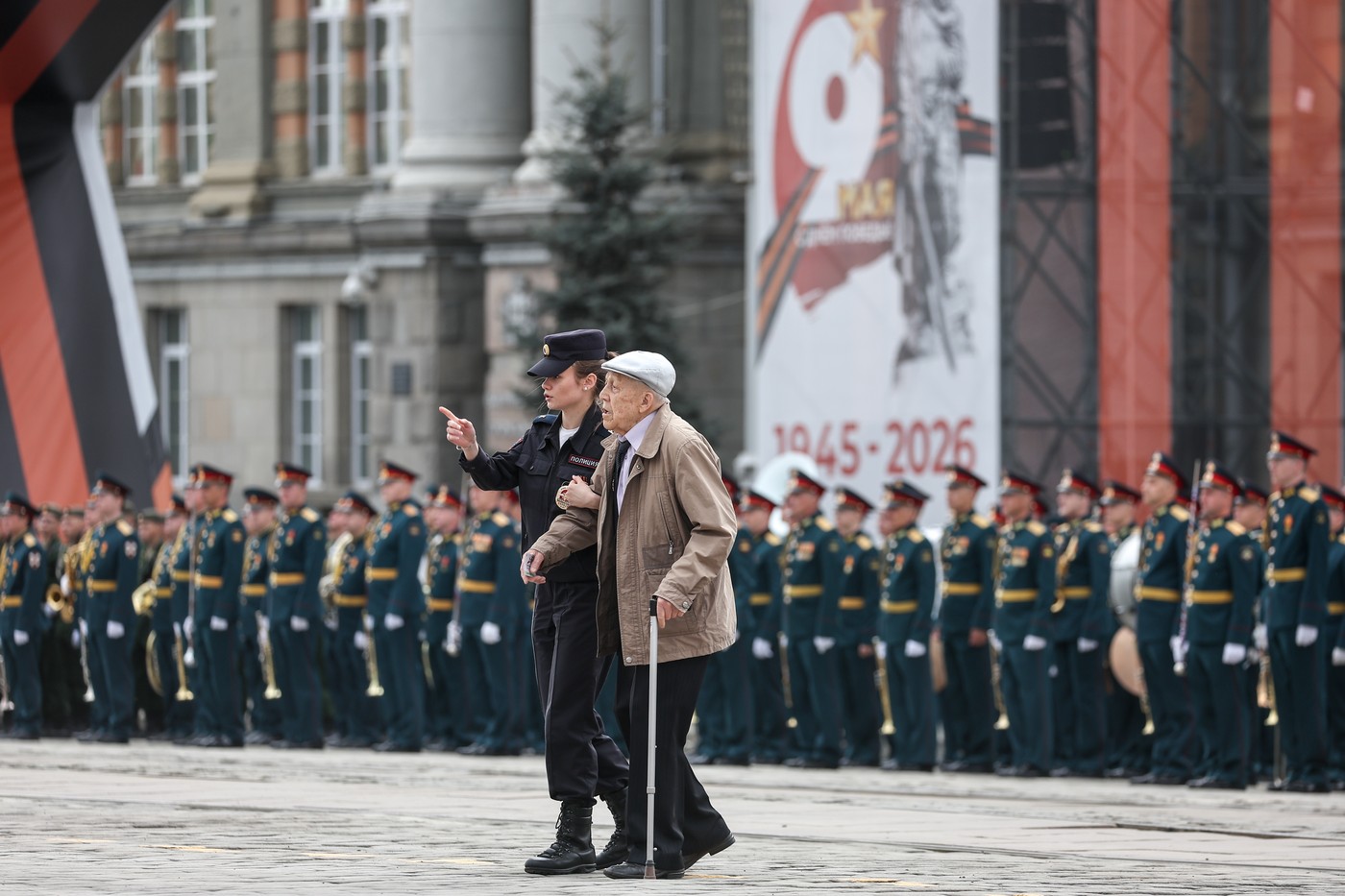 Vojaška parada v mestu Jekaterinburg v Rusiji
