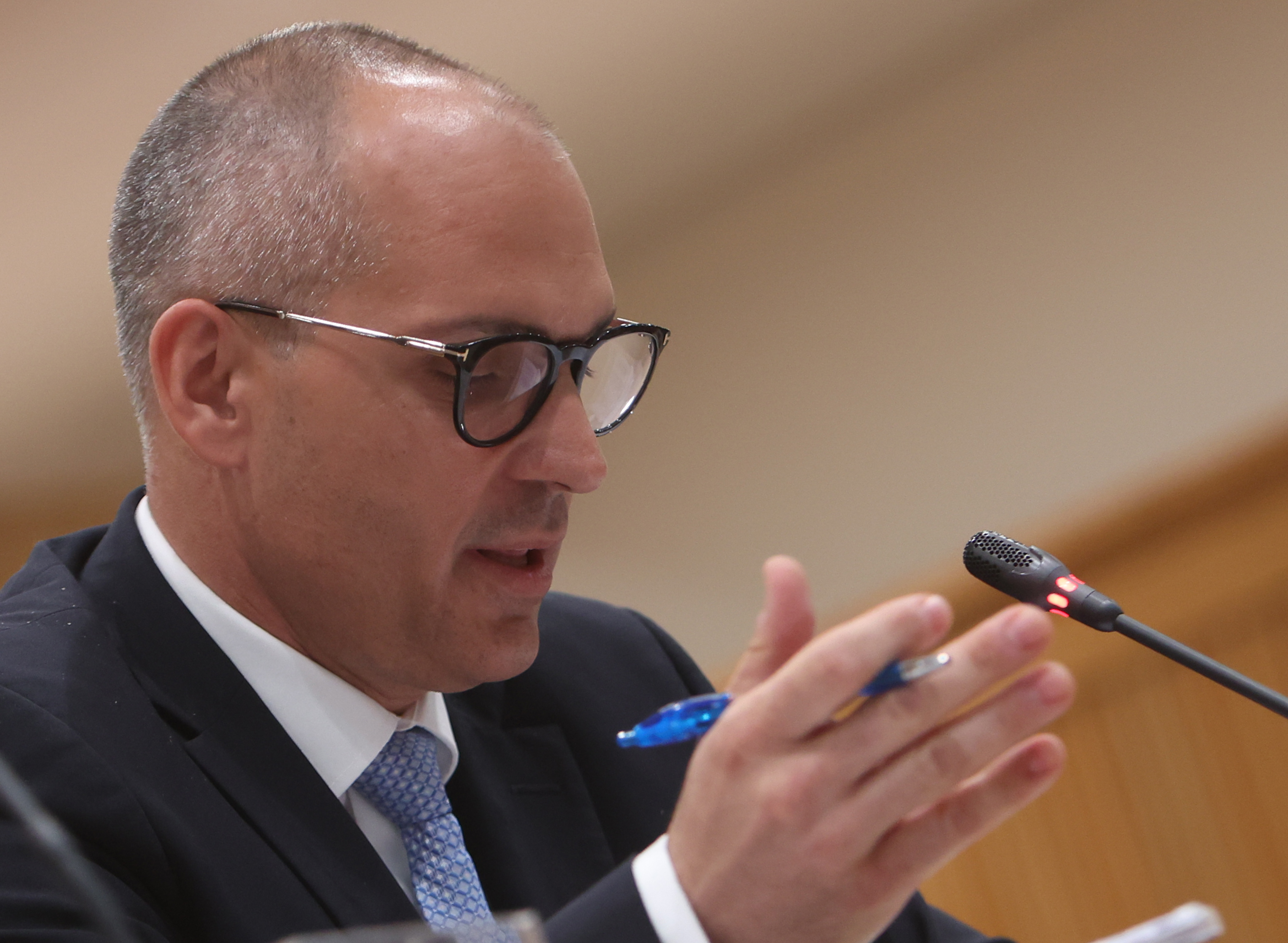 Slovenija, Ljubljana, 01.06.2026, 01. junij 2026Kandidat za ministra za zdravje Tadej Osterc se predstavlja pred pristojnim odborom DZ. Politika, minister, ministri, vlada, Foto: Marko Vavpotič/F.A. Bobo