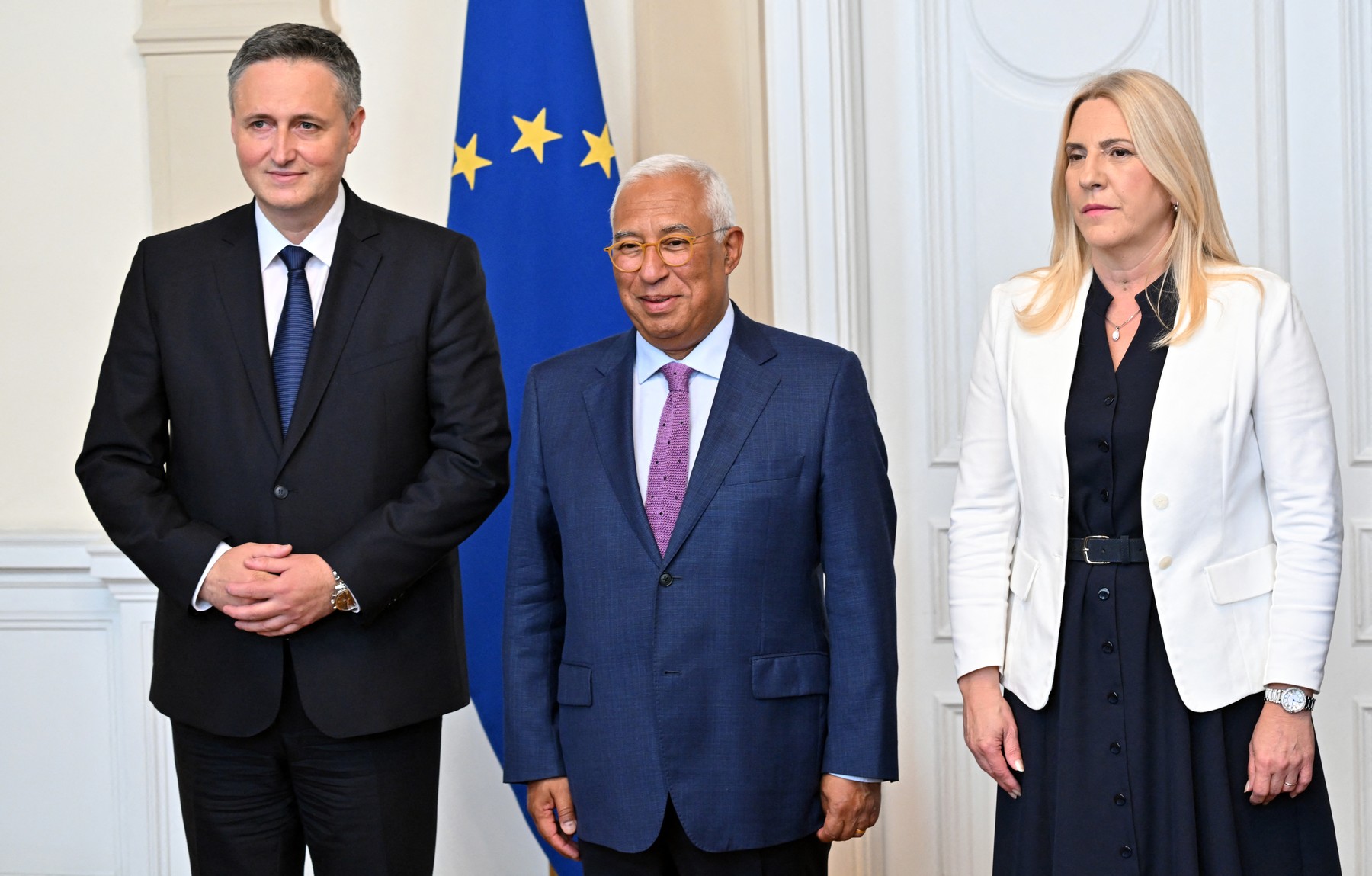 Antonio Costa, Denis Bećirović in Željka Cvijanović