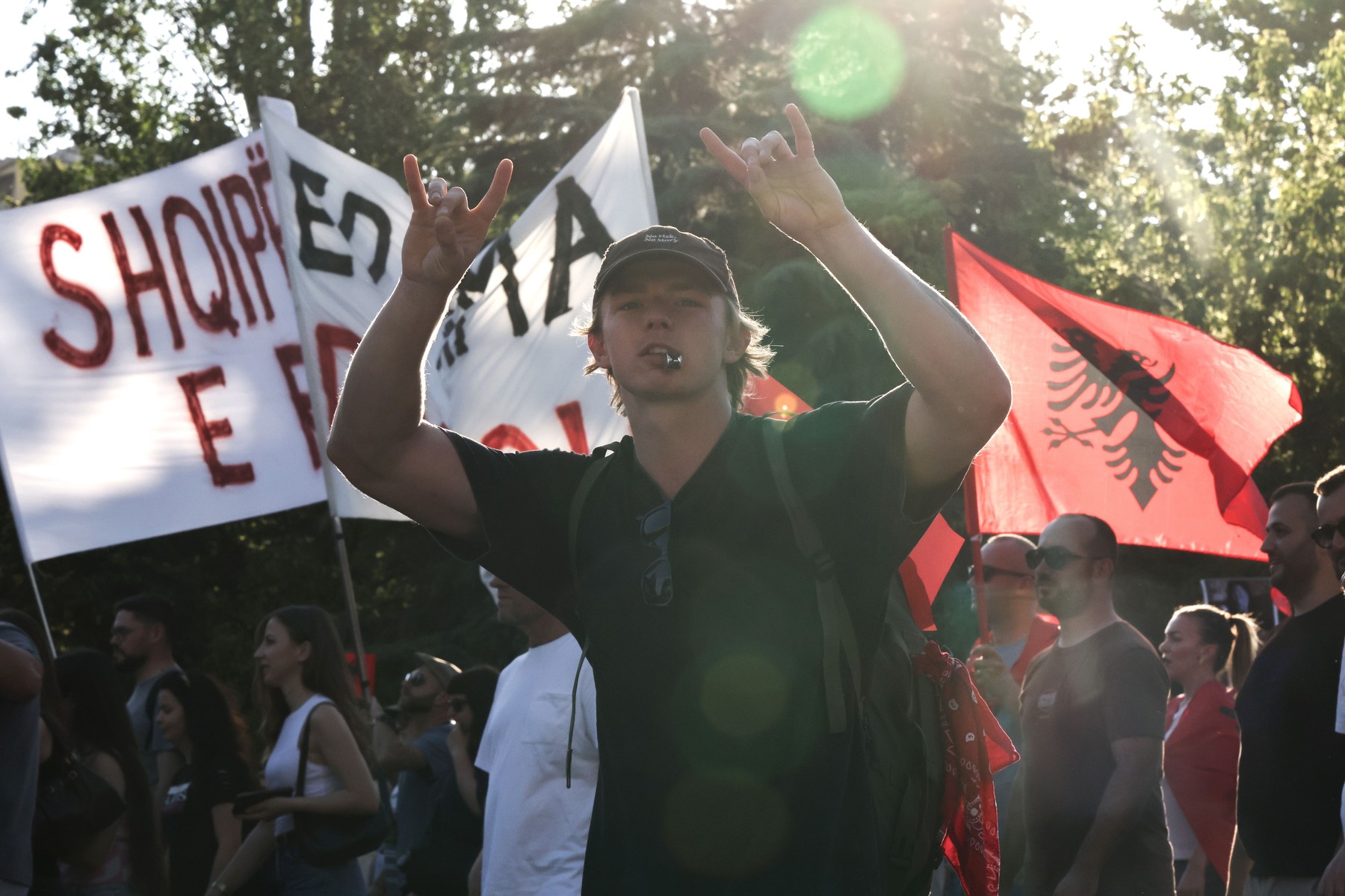 Protesti v Tirani