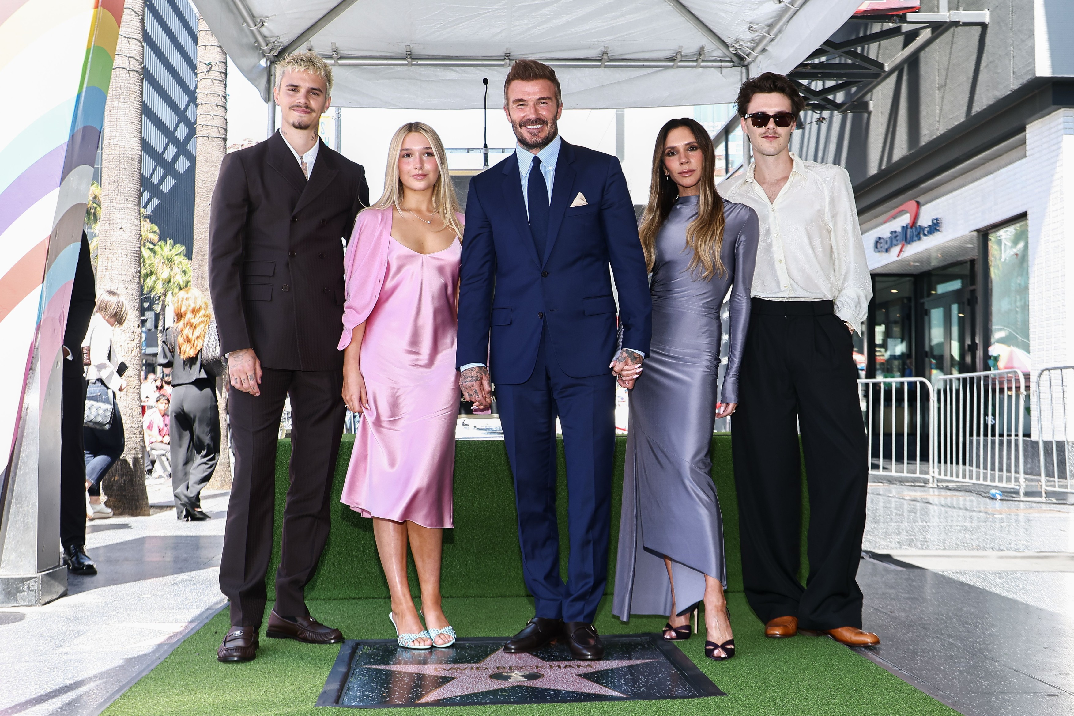 Romeo Beckham, Harper Beckham, David Beckham, Victoria BeckhamCruz Beckham