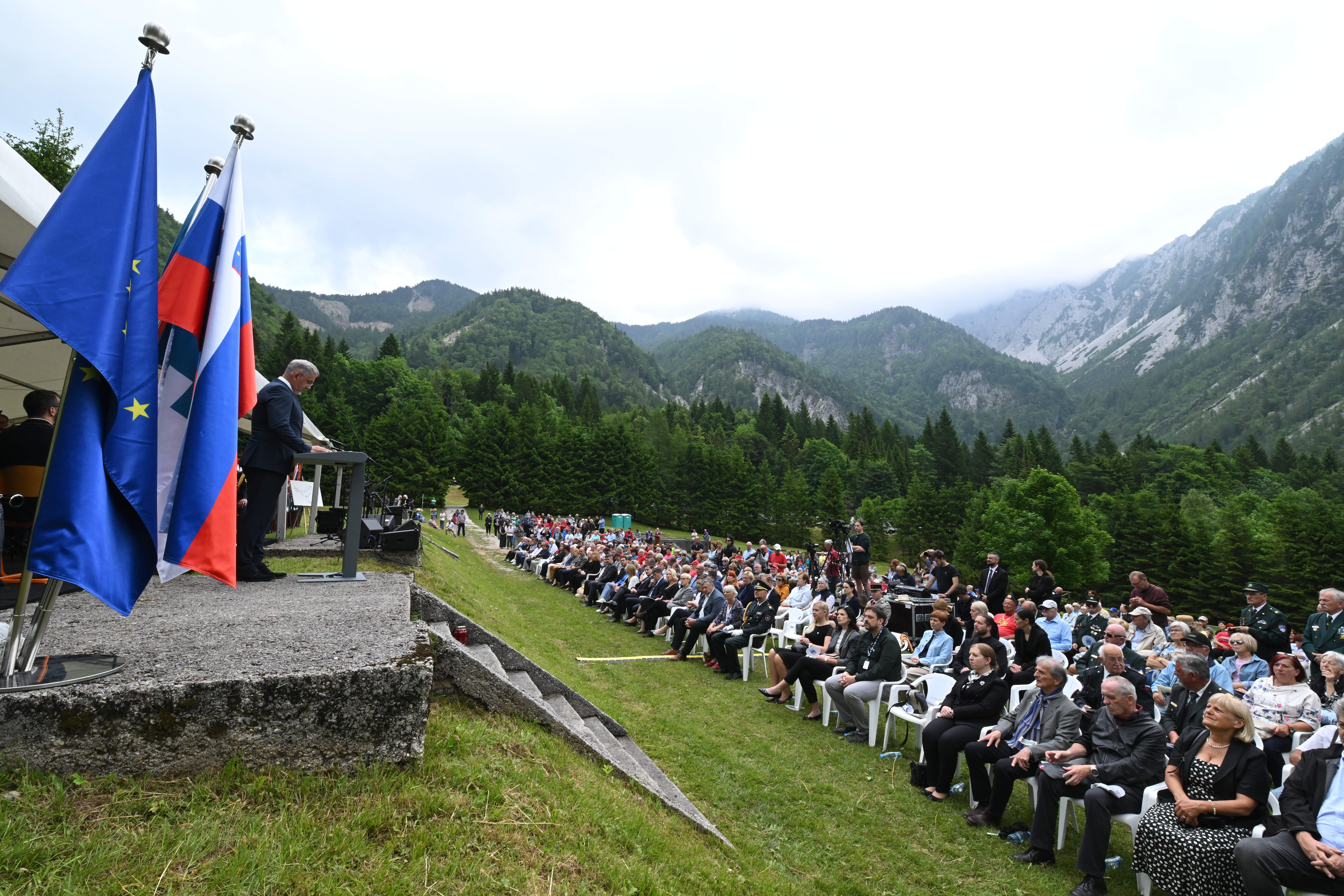 Ob 80. obletnici osvoboditve taborišča Ljubelj