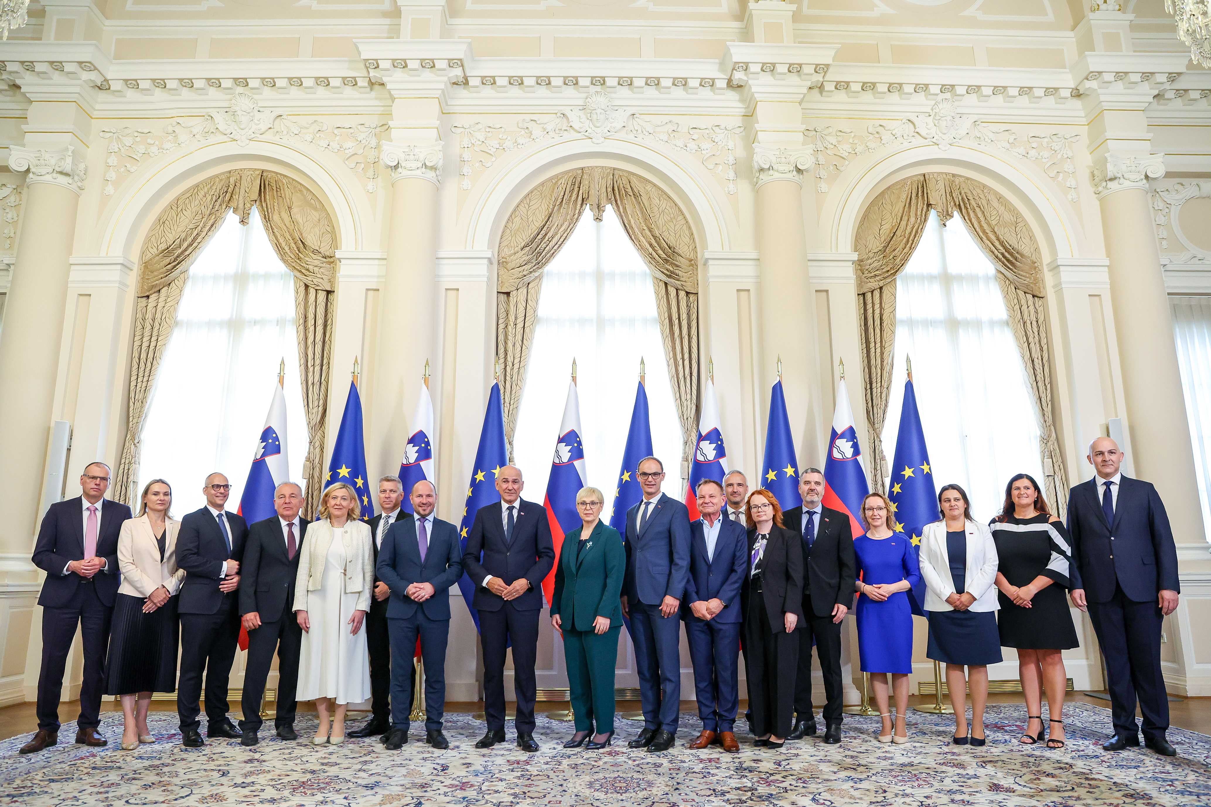 Sprejem članov vlade pri predsednici republike