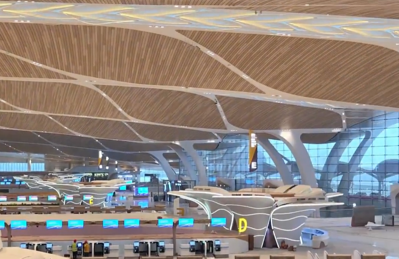 Terminal 3 letališča Guangzhou Baiyun na Kitajskem.