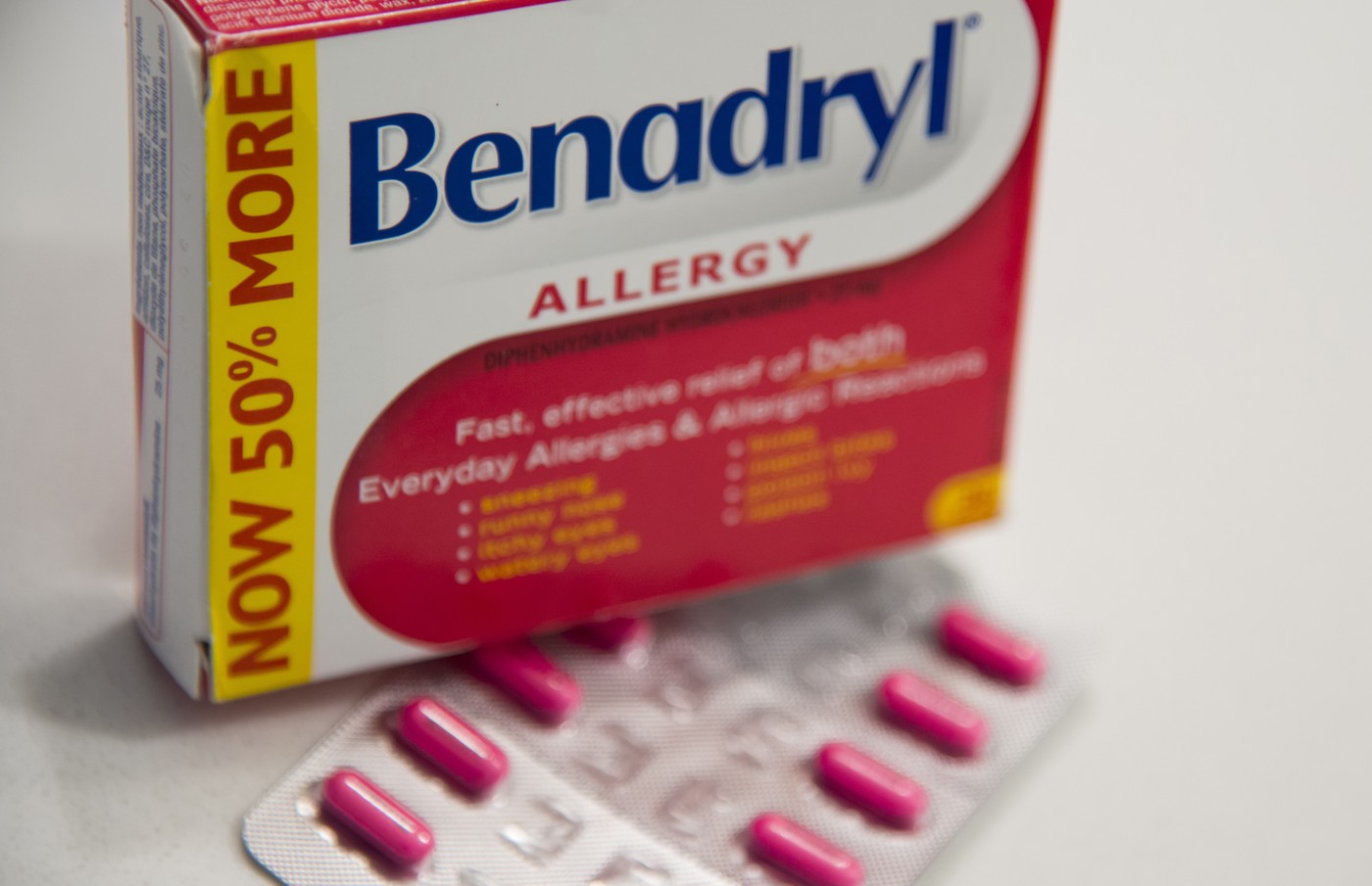 Protialergijsko zdravilo Benadryl