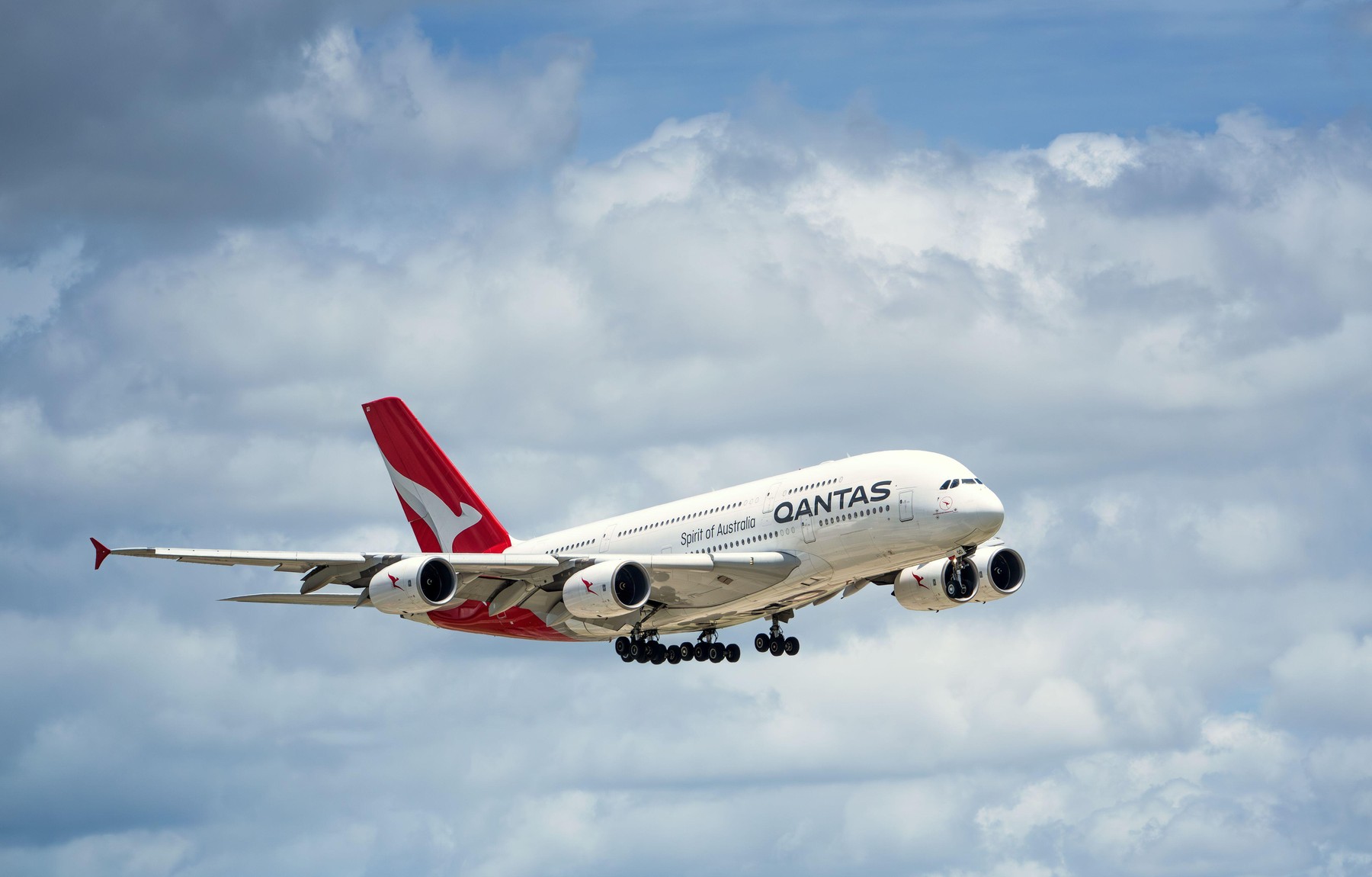 IRVING, USA - June 11, 2026: Qantas Airways aircraft Airbus A380-800.