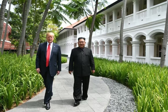 Donald Trump in Kim Džong Un