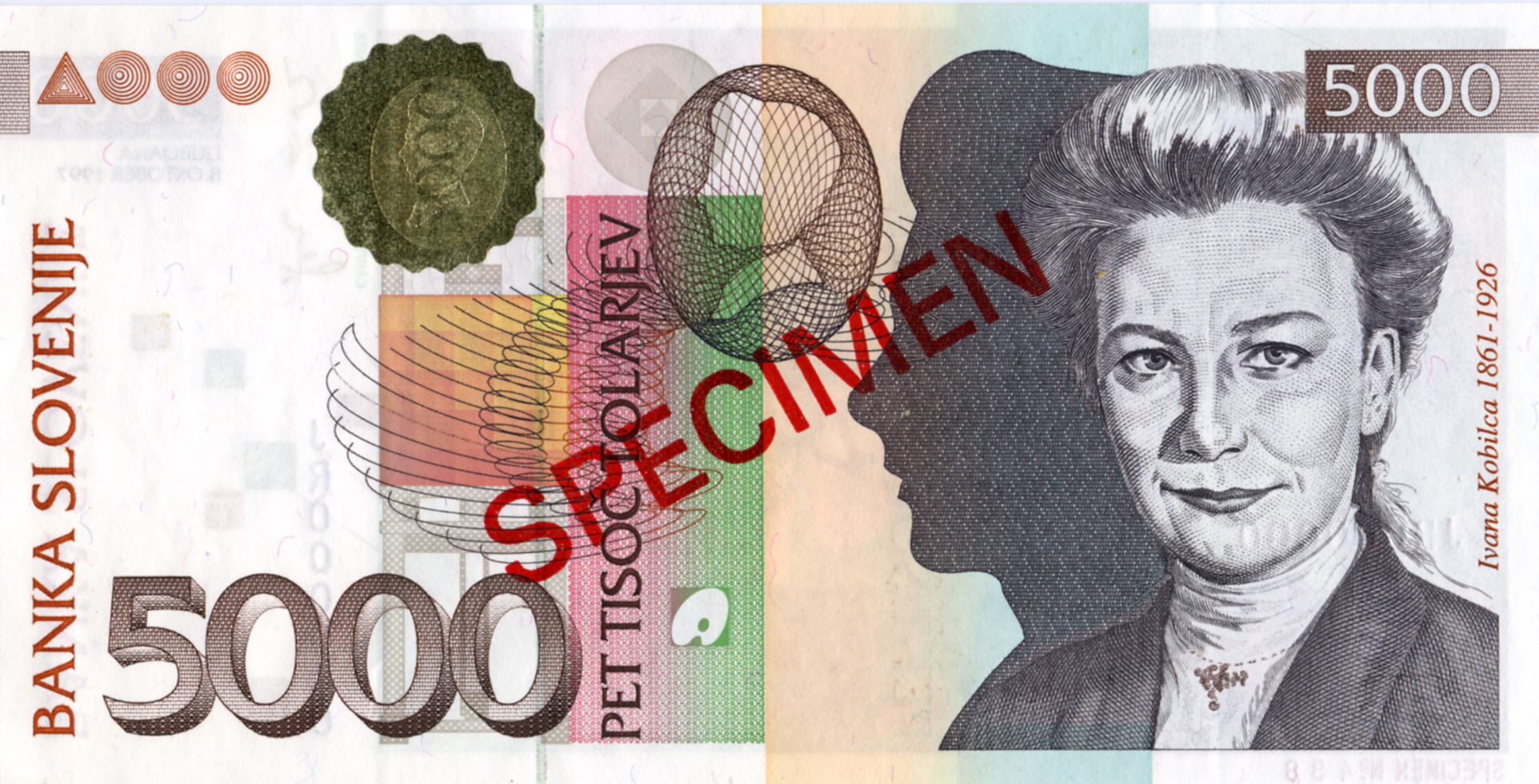 Bankovec za 5000 tolarjev