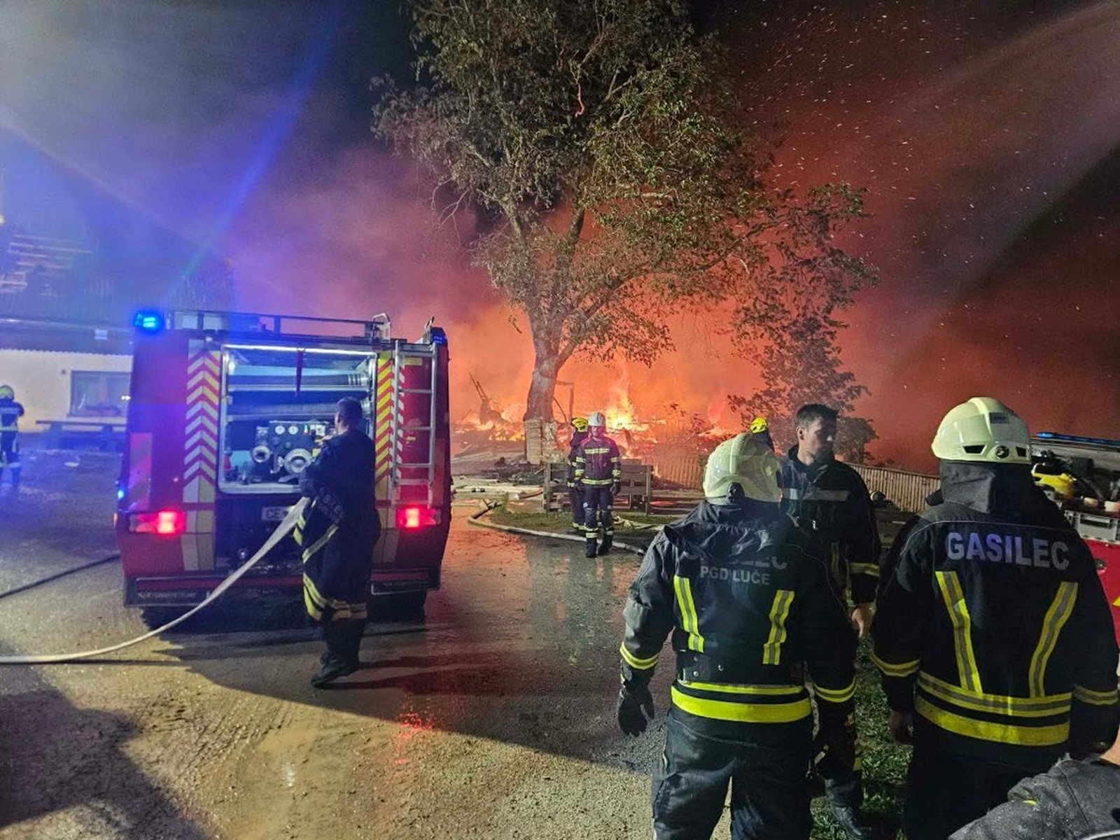 Požar na kmetiji Bukovnik