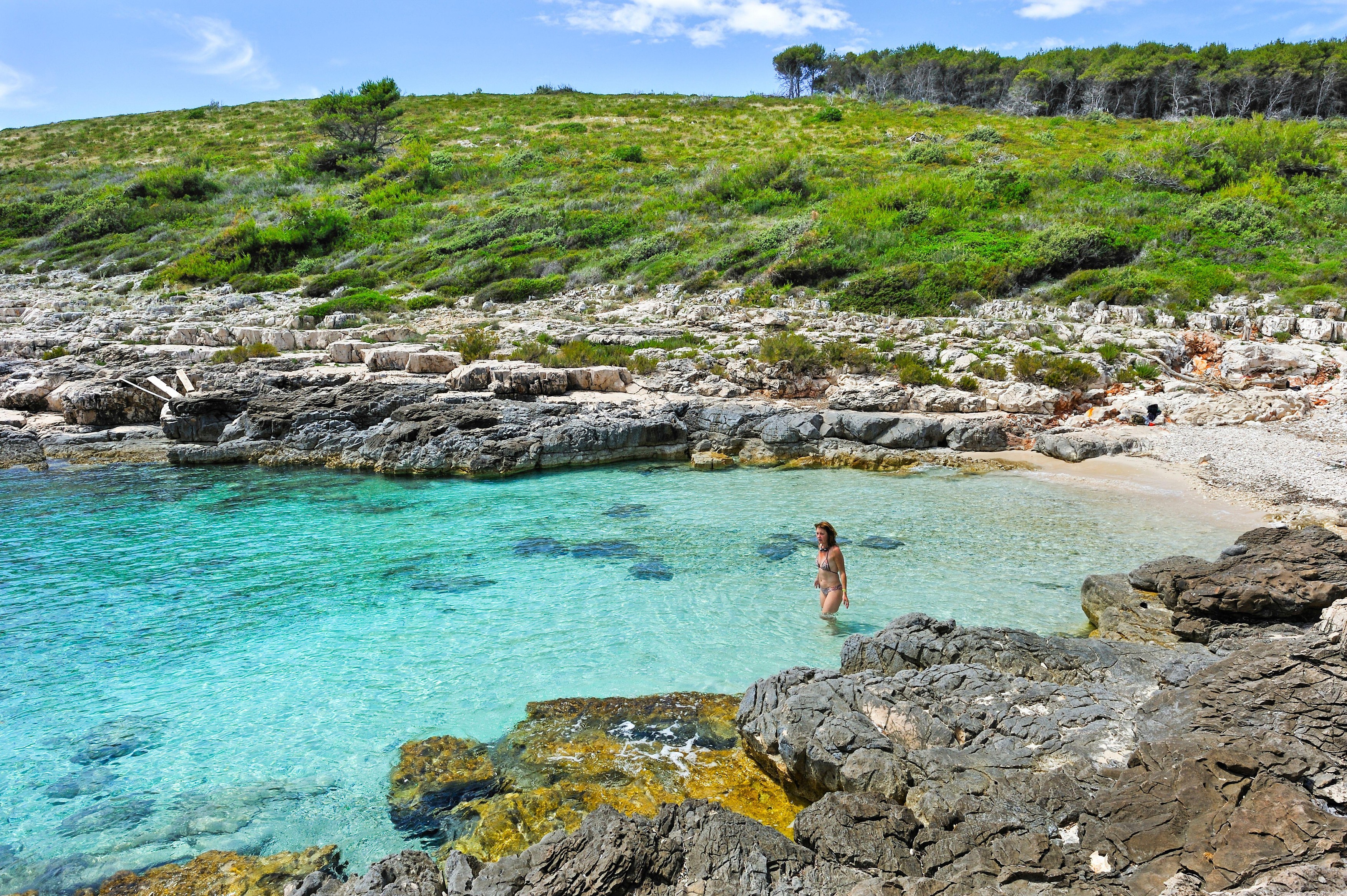 Zaliv Palmižana, otok Sveti Klement