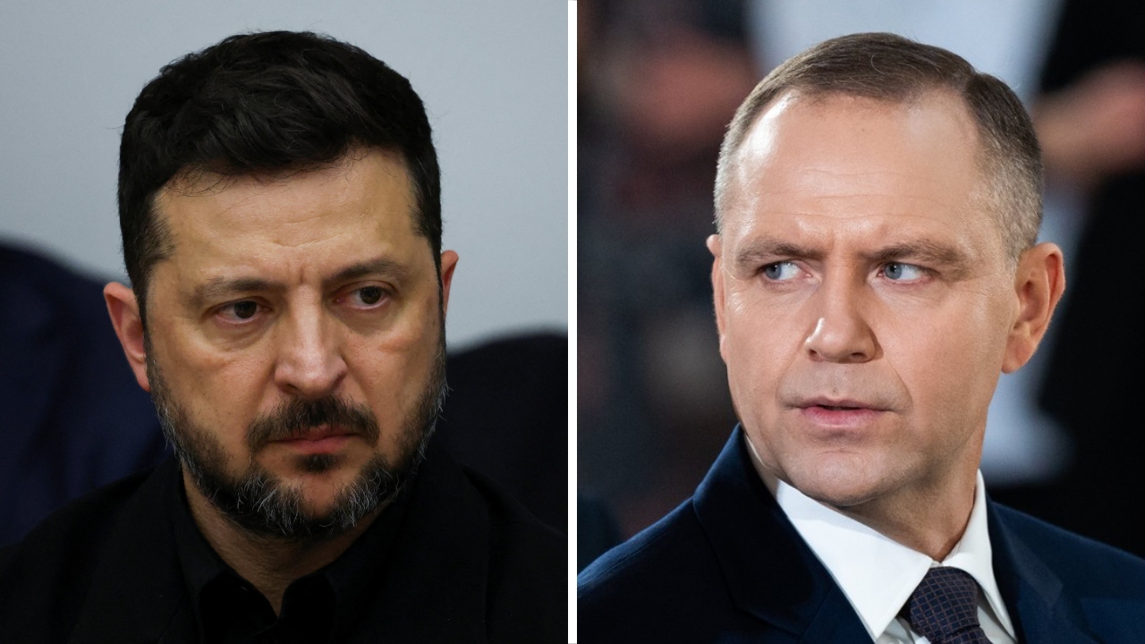 Volodimir Zelenski in Karol Nawrocki