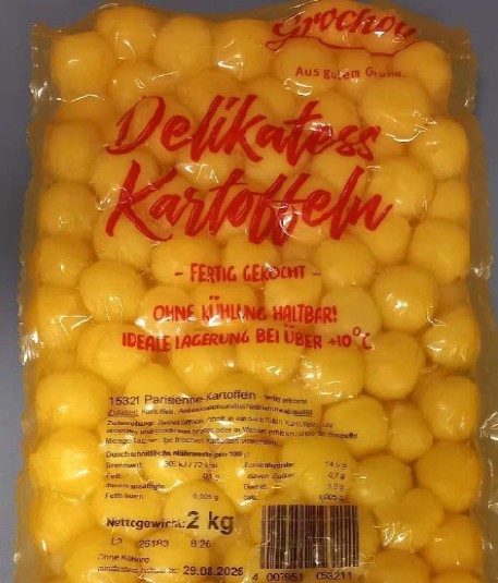 Odpoklic kuhanega krompirja