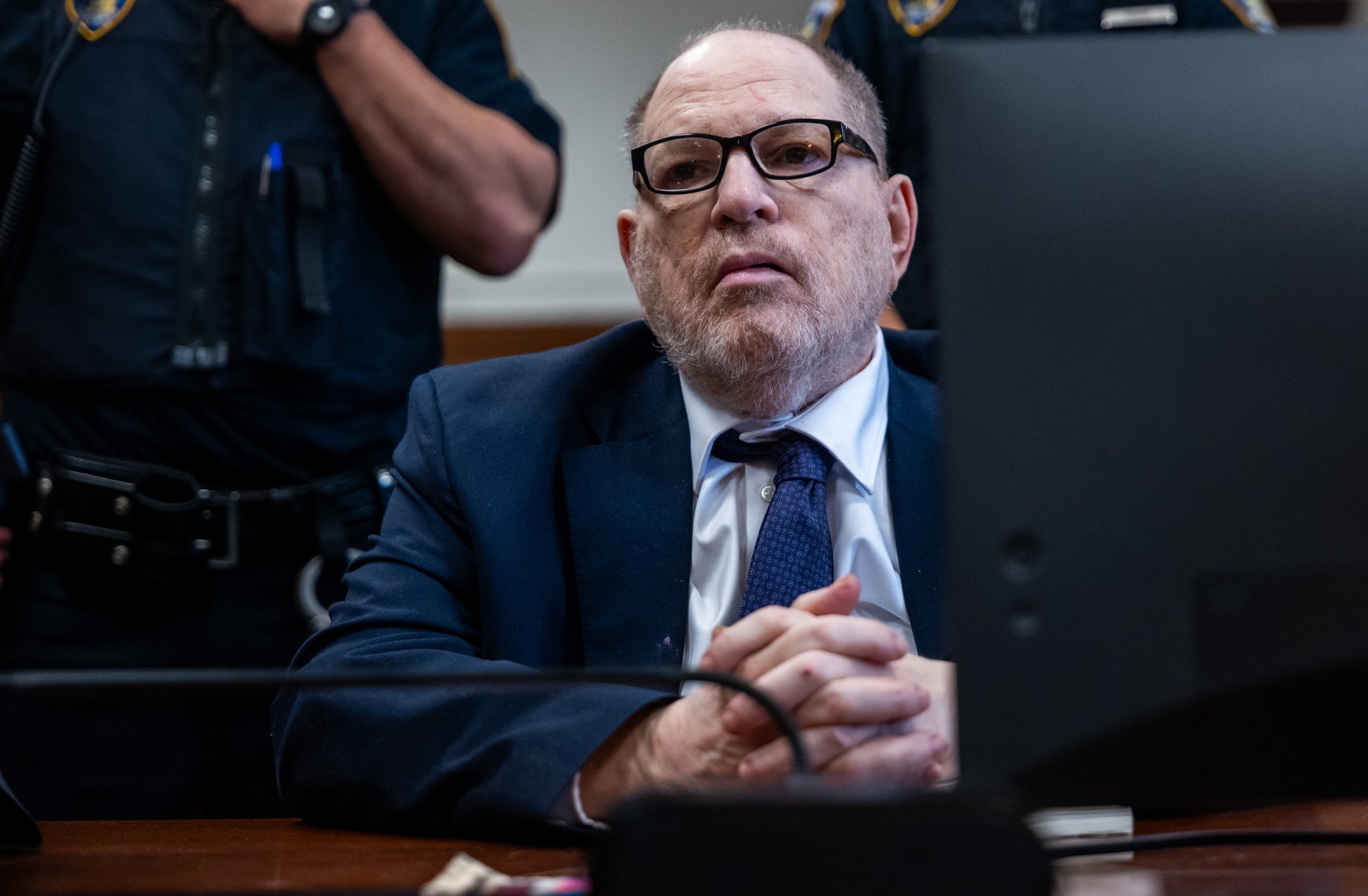 Former Hollywood film producer Harvey Weinstein appears in Manhattan criminal court.