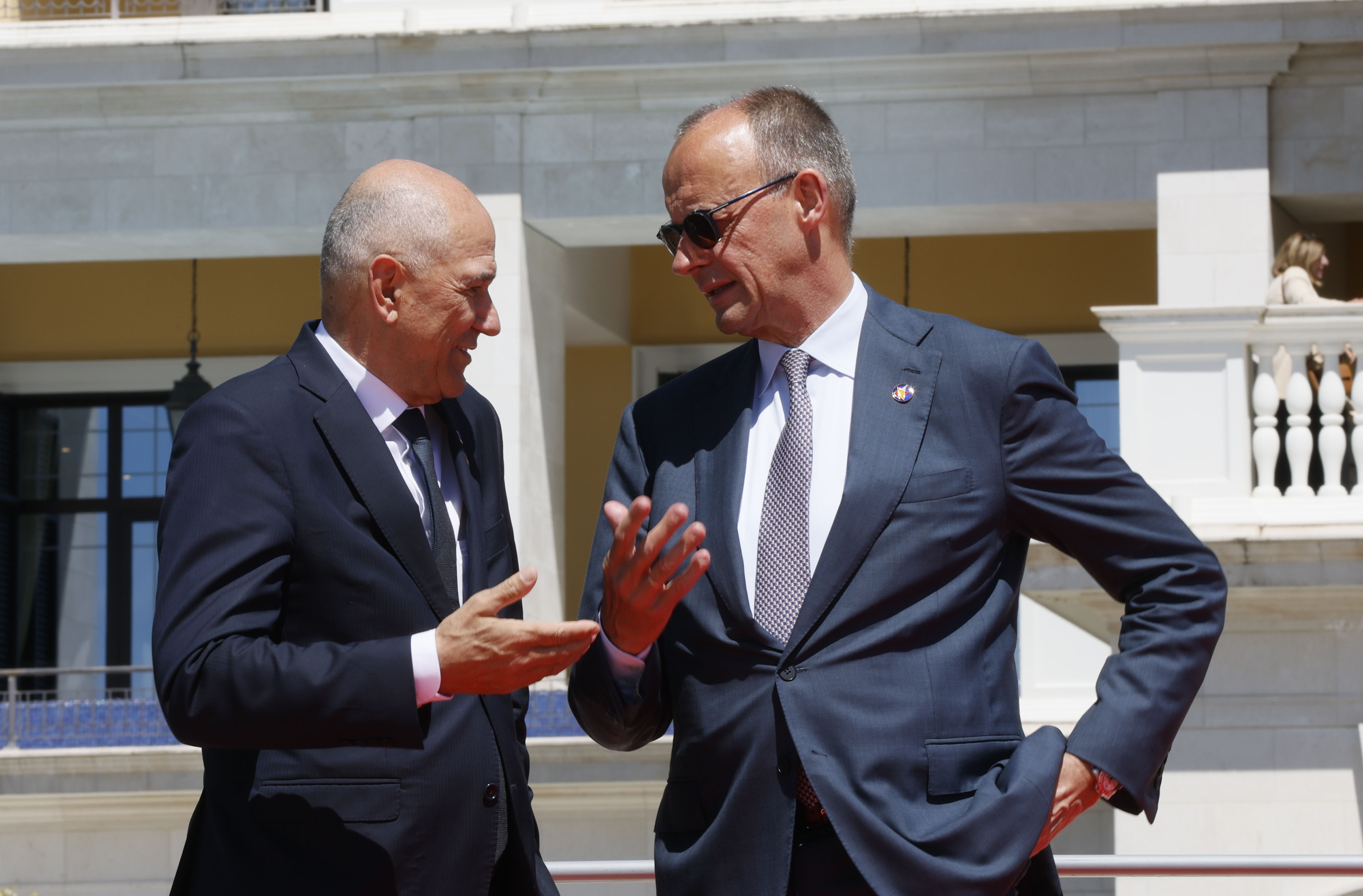 Janez Janša in Friedrich Merz
