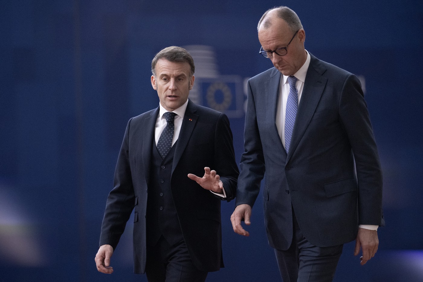Emmanuel Macron in Friedrich Merz