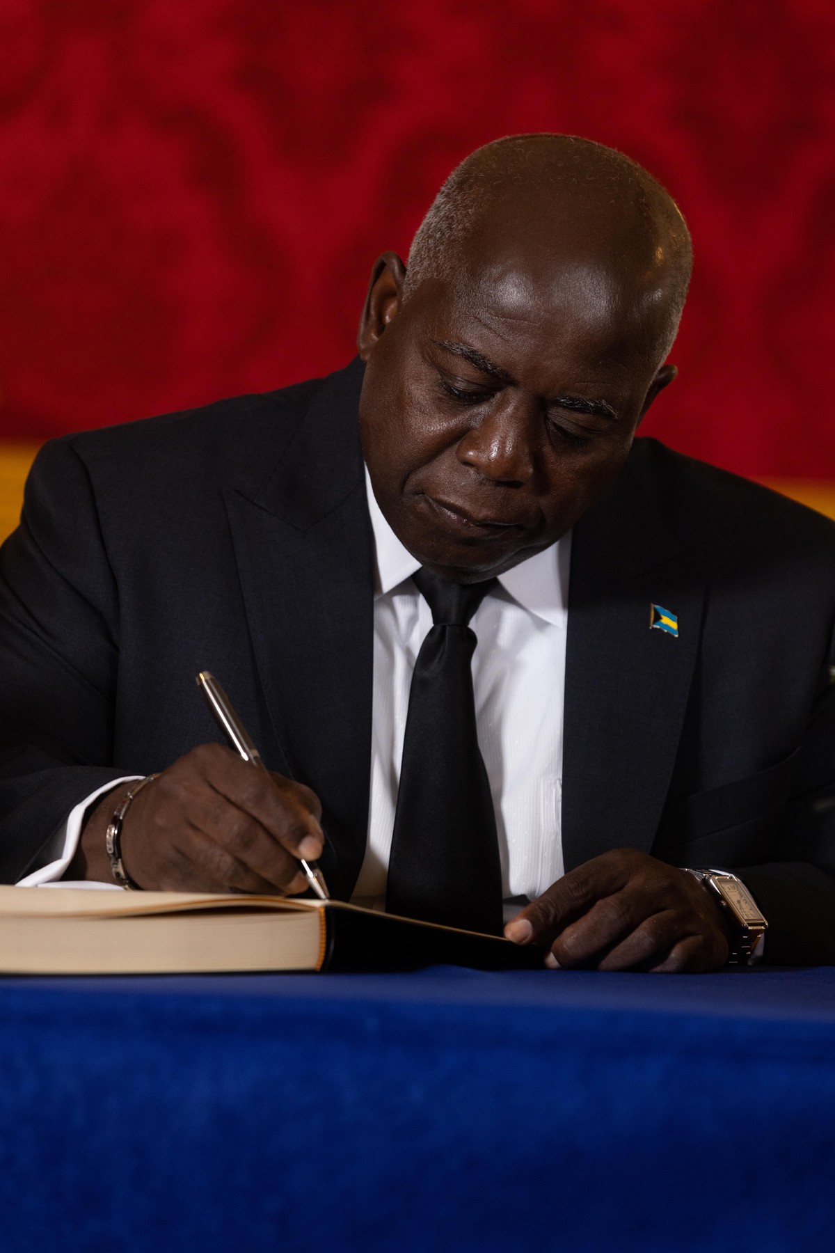 Prime Minister of Bahamas, Philip "Brave" Davis.