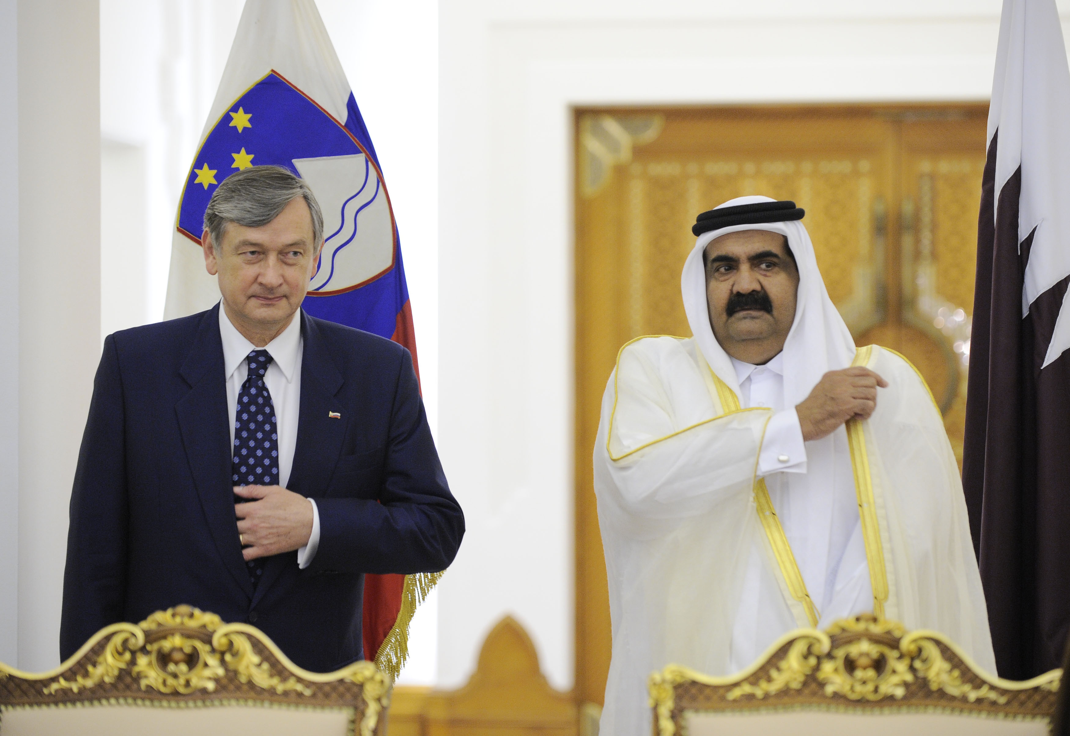 Hamad bin Kalifa al Tani in Danilo Türk