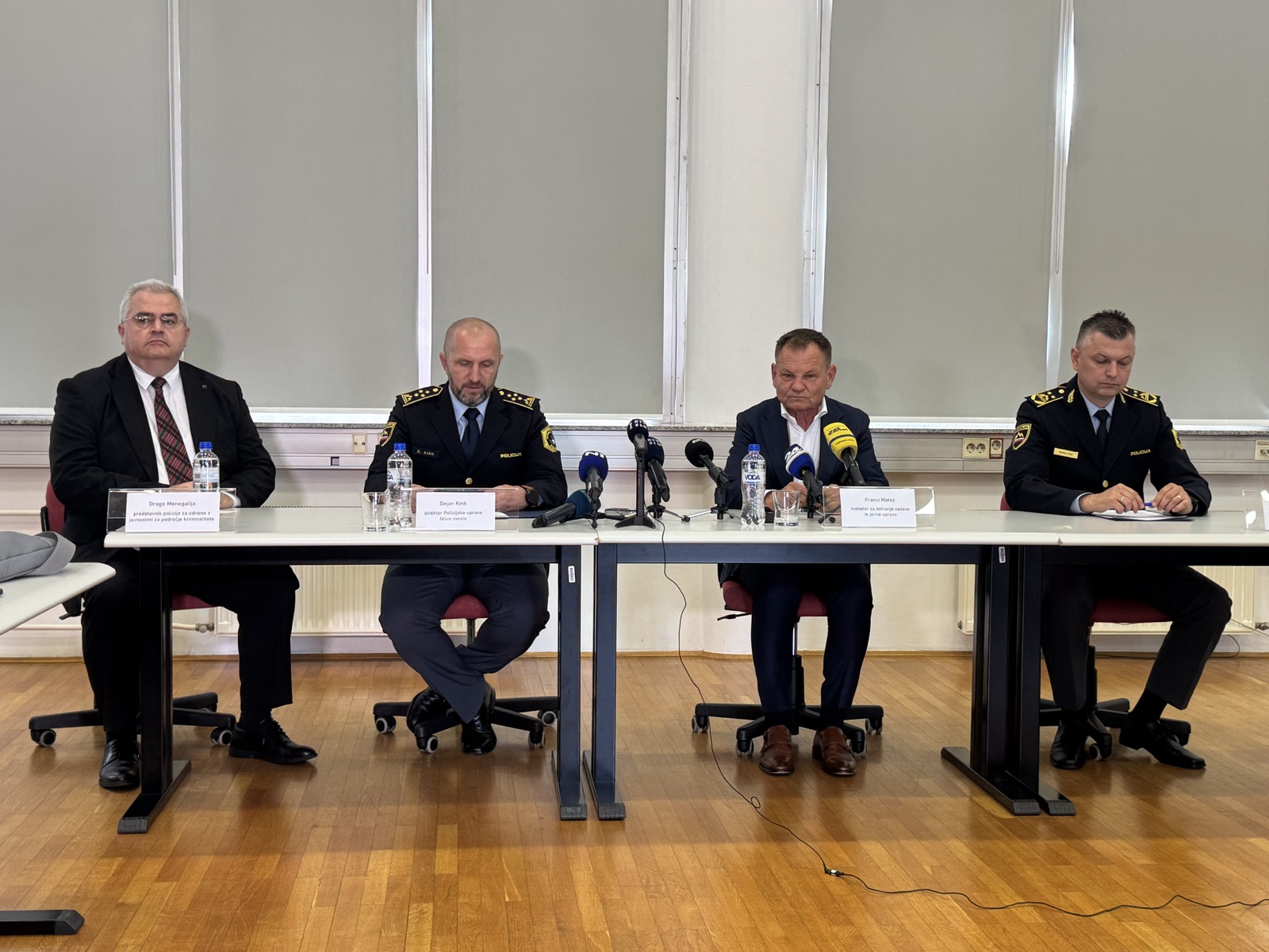 Tiskovna konferenca policije
