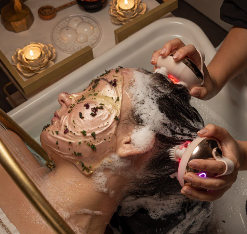 Head spa v salonu Lumina Spa
