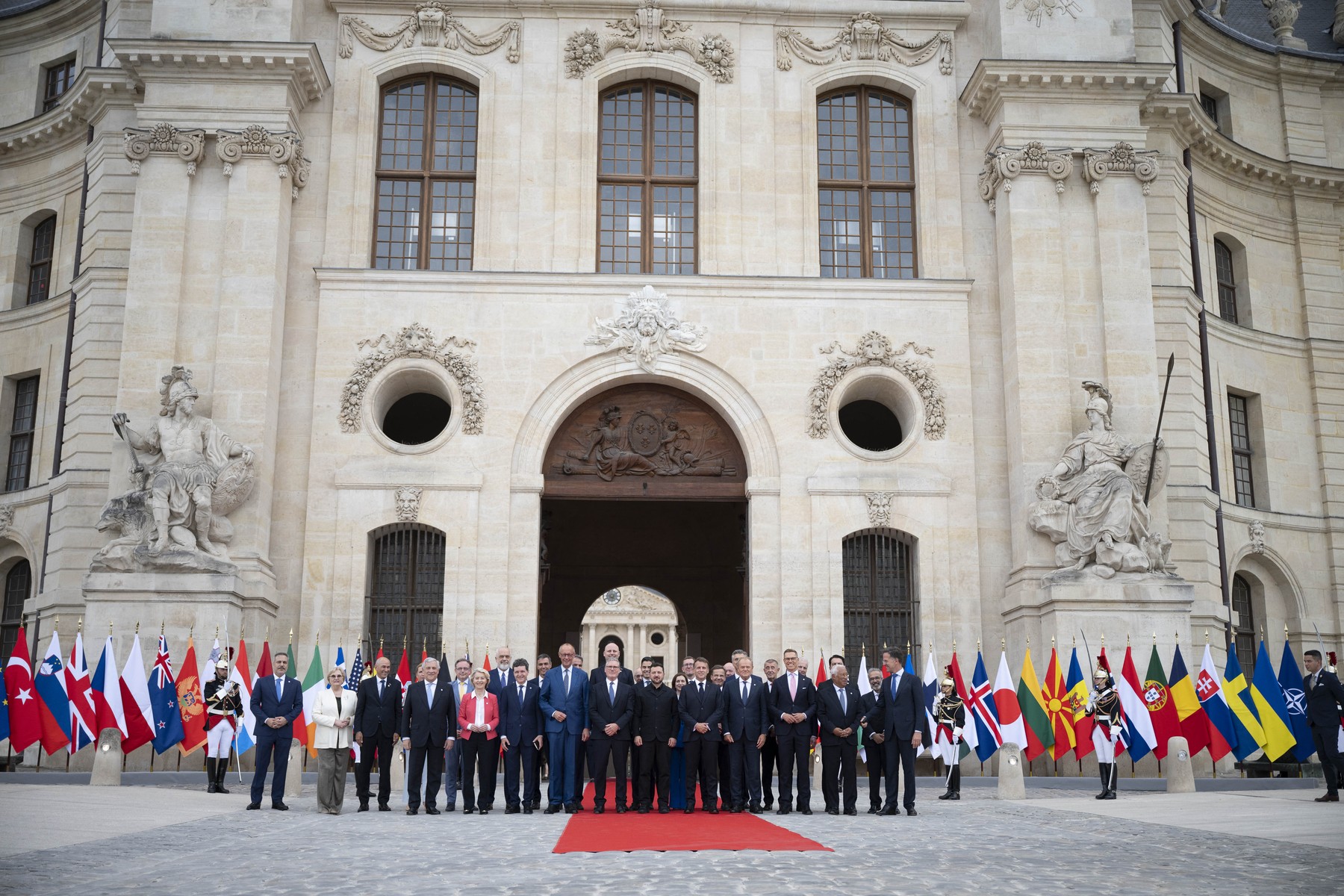 European and NATO leaders pose for a historic group pictureCoalition of the Willing Summit in Paris, France, on July 13, 2026