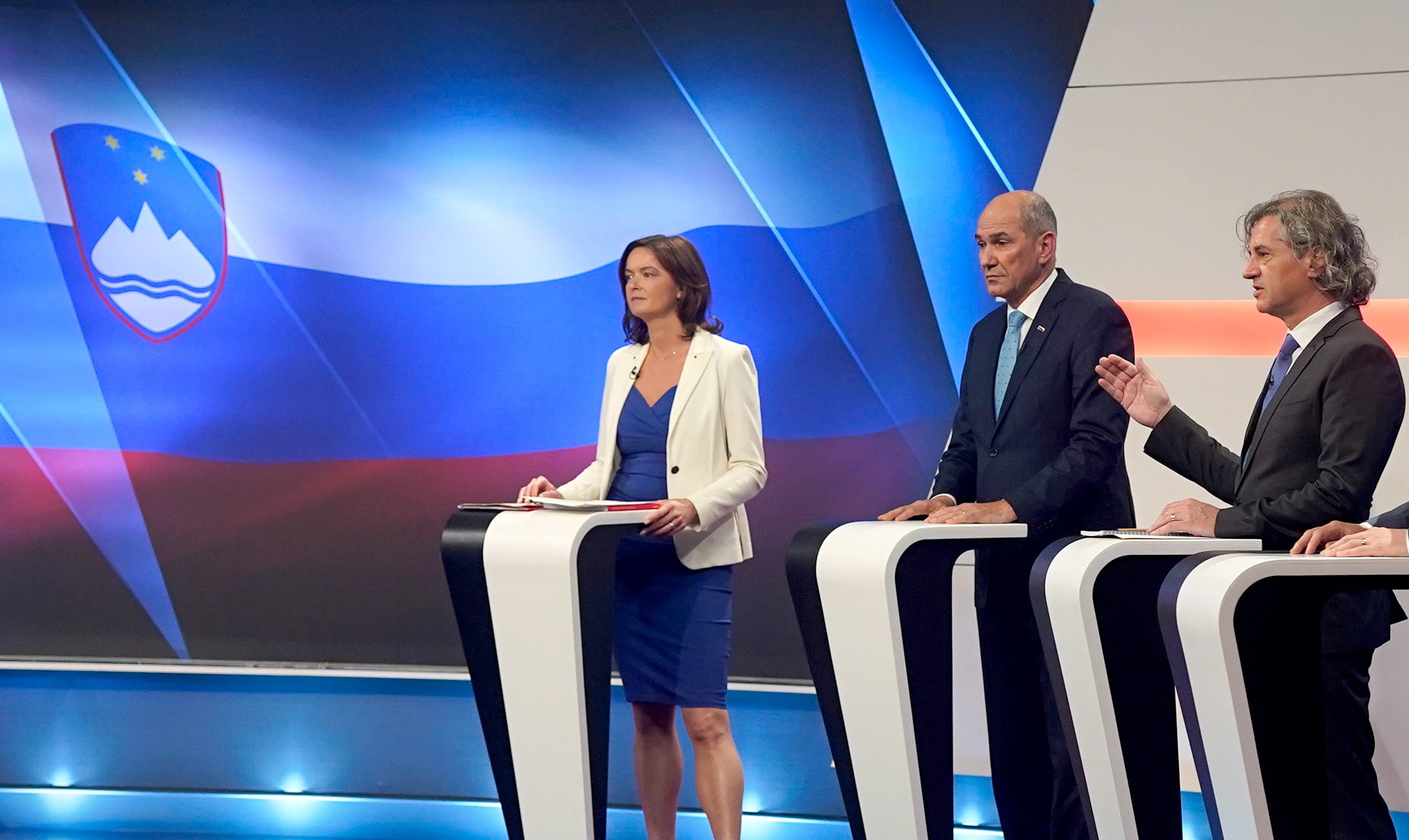 Tanja Fajon, Janez Janša, Robert Golob