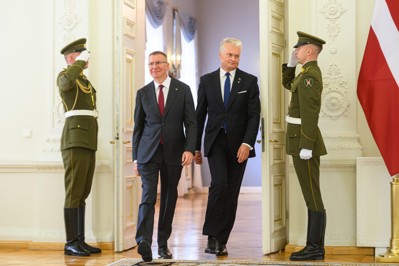 Gitanas Nauseda in Edgars Rinkevičs