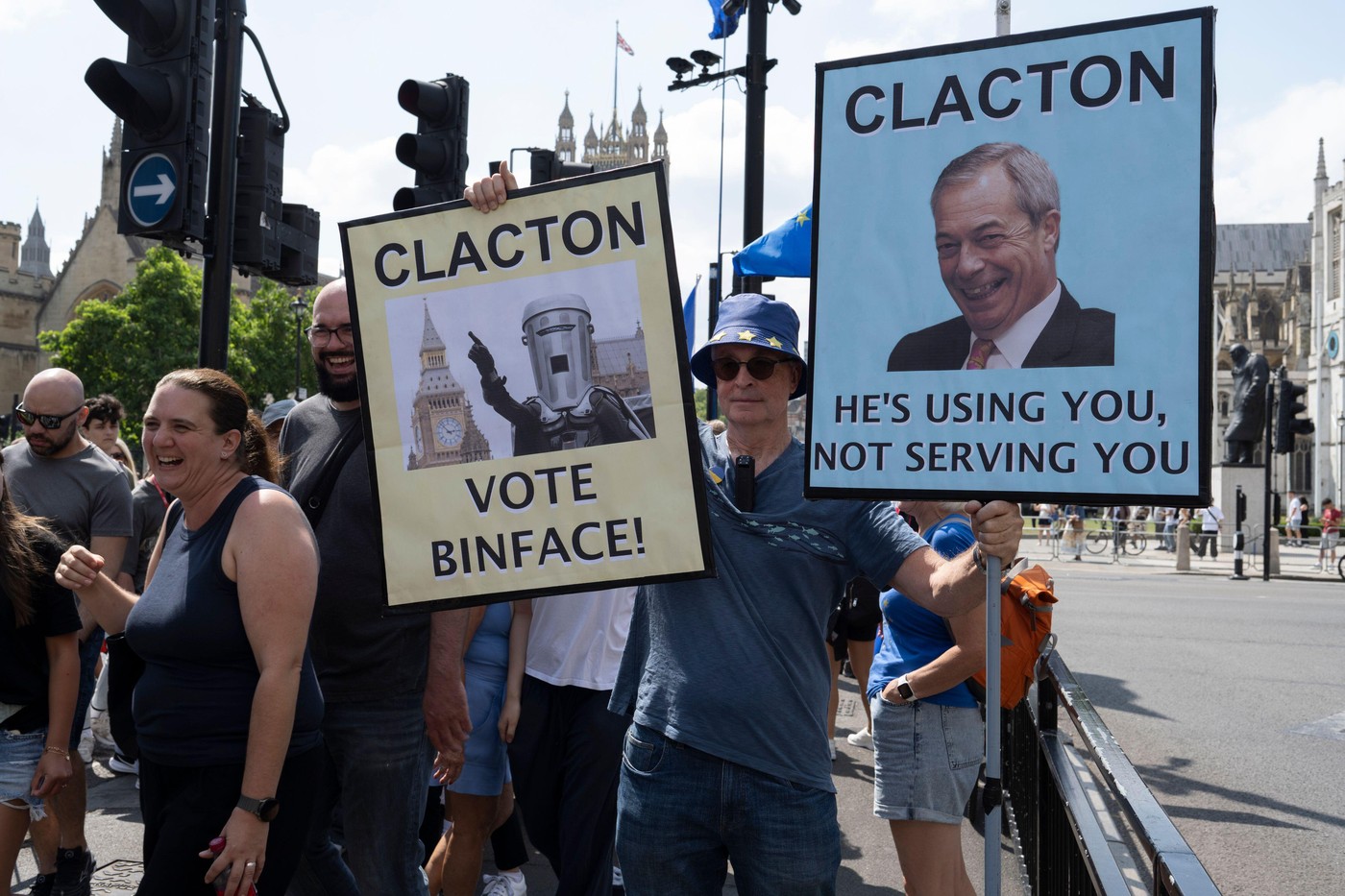 Count Binface in Nigel Farage