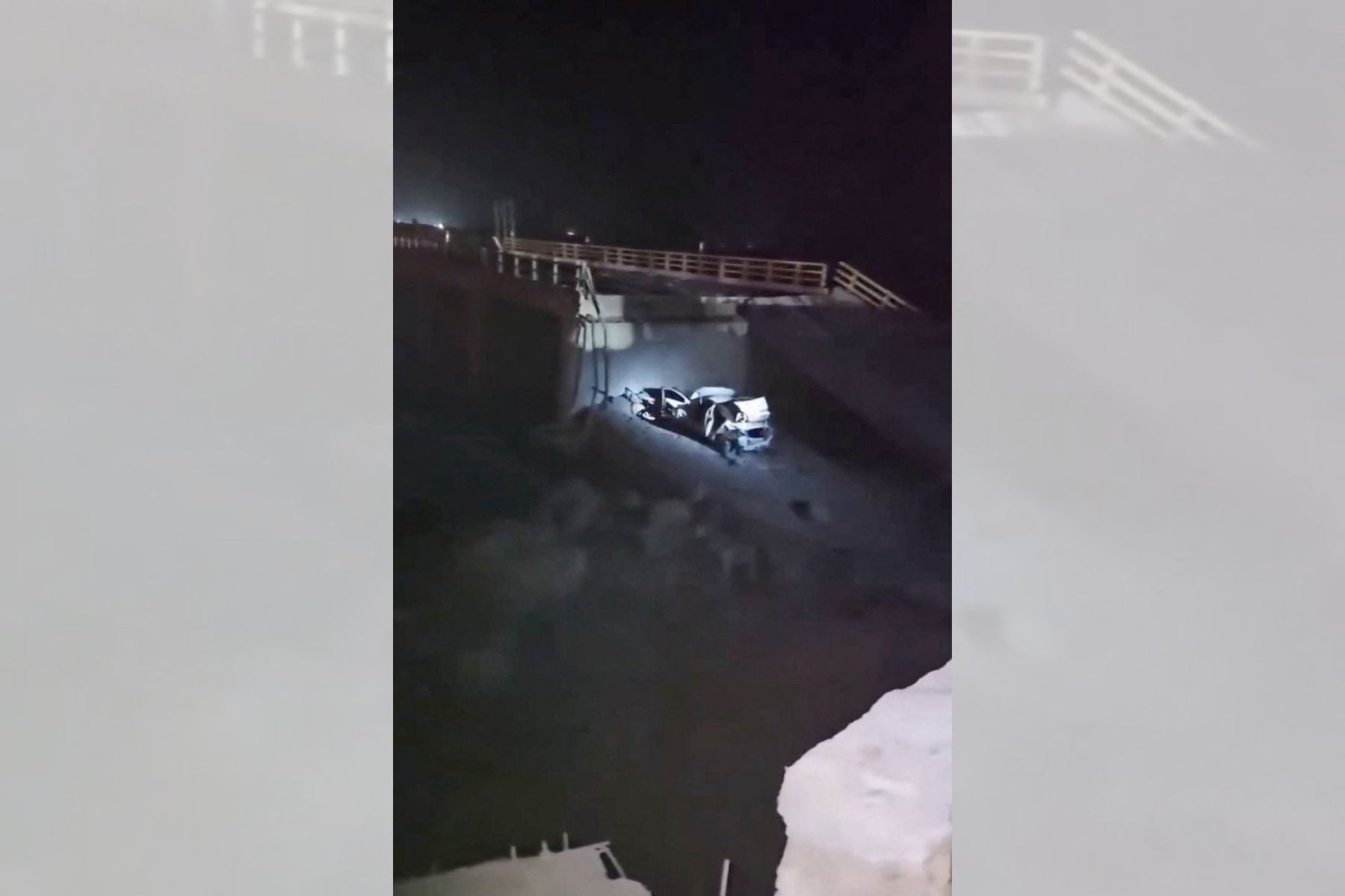 Porušen del mostu v Iranu po napadu ZDA