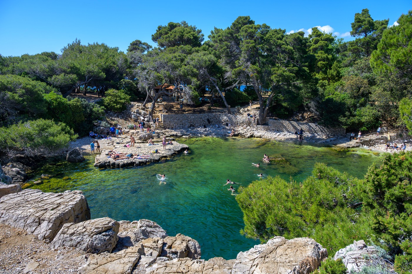Mrtvo morje, jezerce na otoku Lokrum pri Dubrovniku