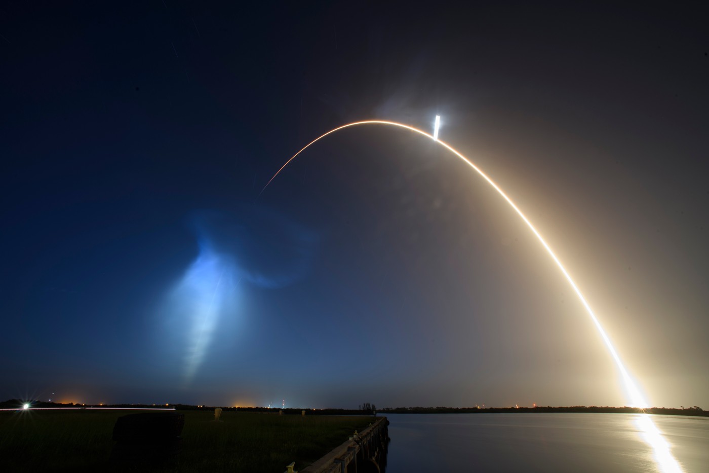 Izstrelitev rakete s sateliti podjetja SpaceX