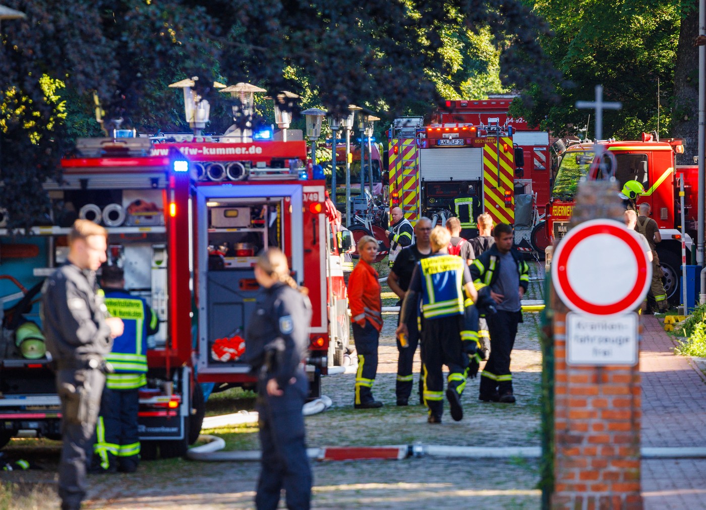 Požar v bolnišnici Ludwigslust v Nemčiji