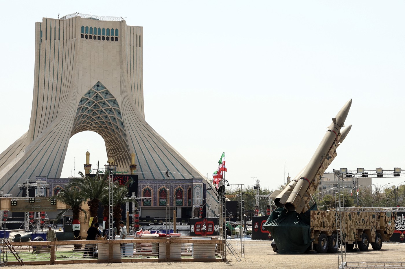 Iranske balistične rakete Zolfaghar v Teheranu
