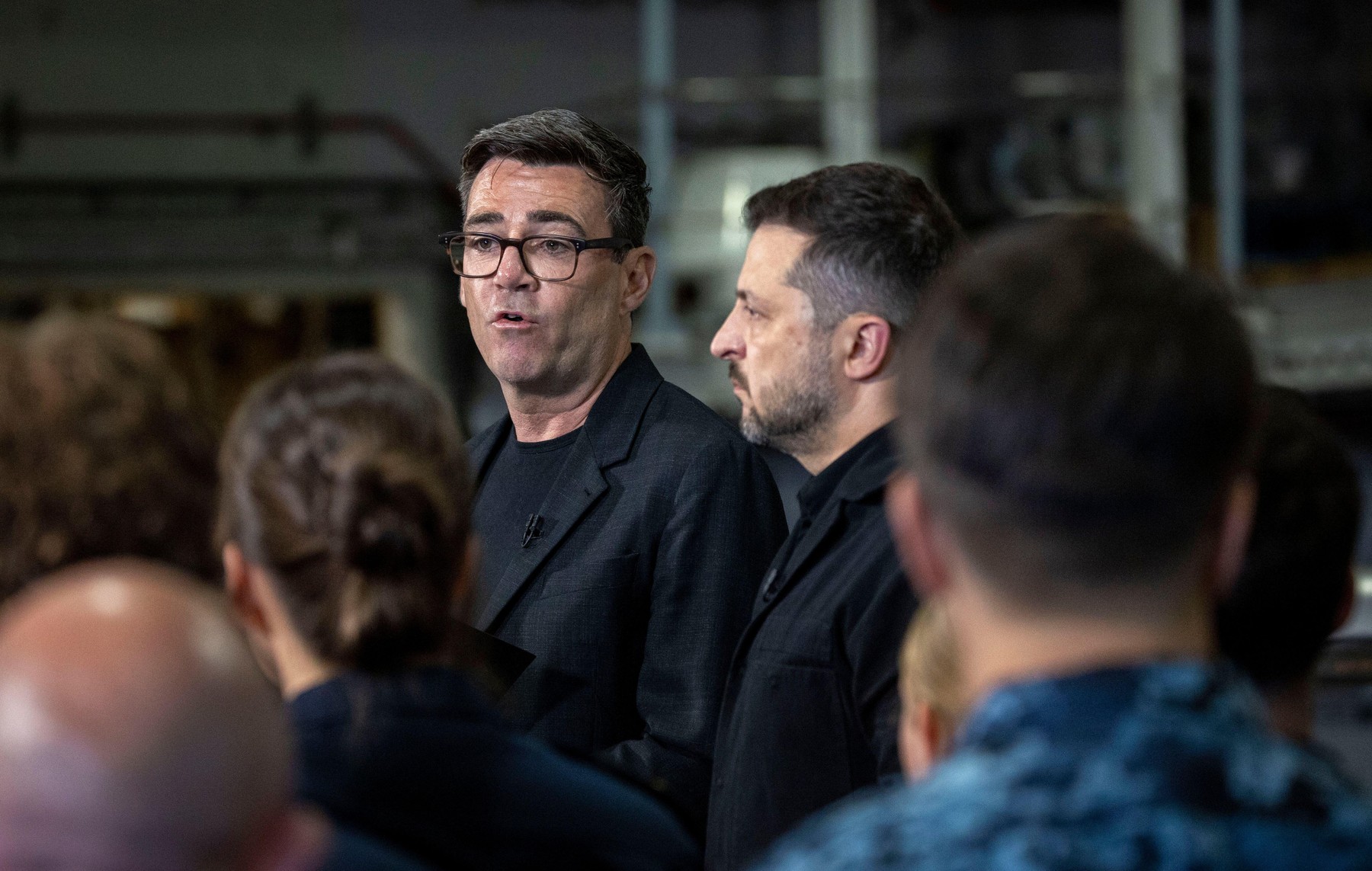 Andy Burnham in Volodimir Zelenski